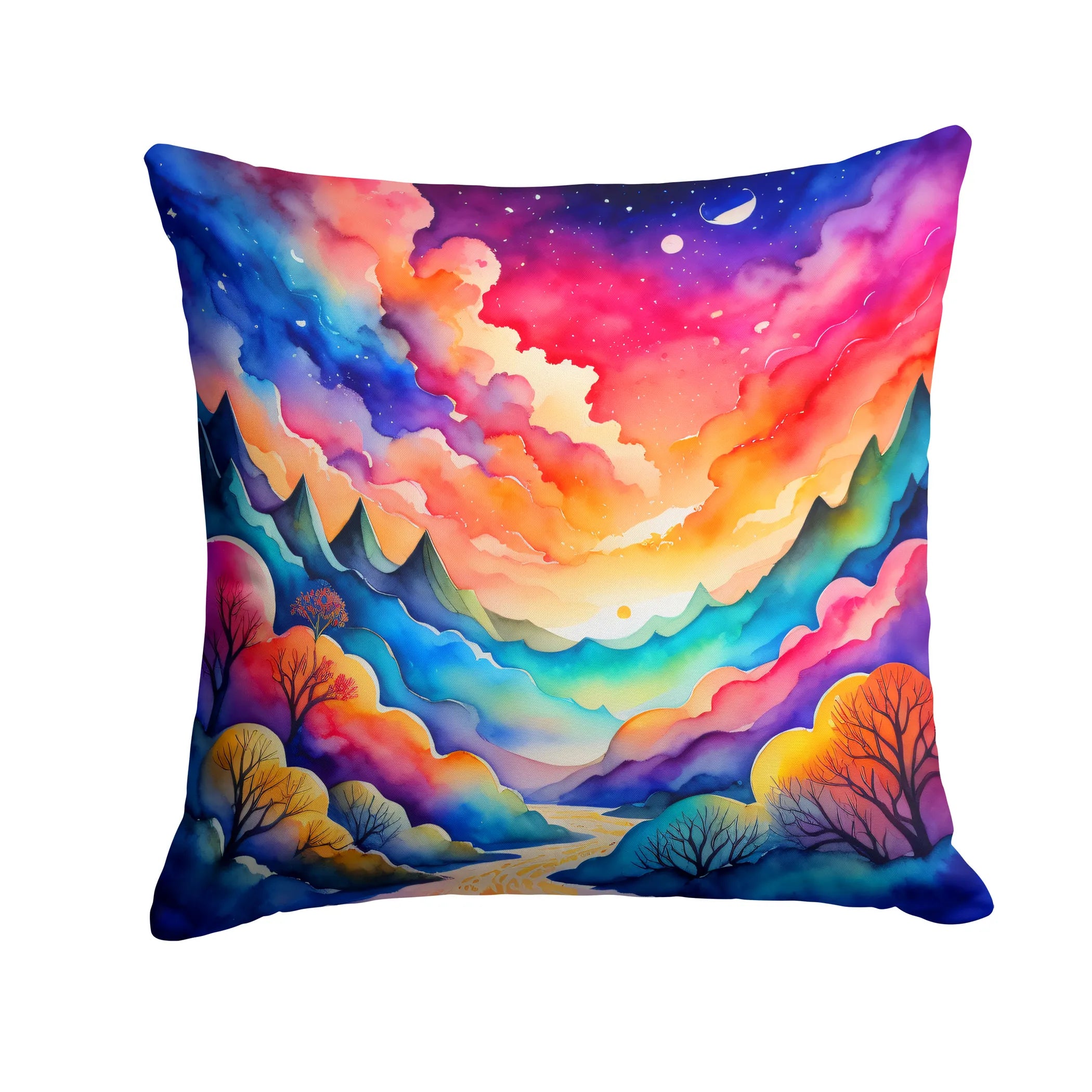 Colorful Flowers Throw Pillow - Pack Of: 1 | Collection name: Colorful flowers