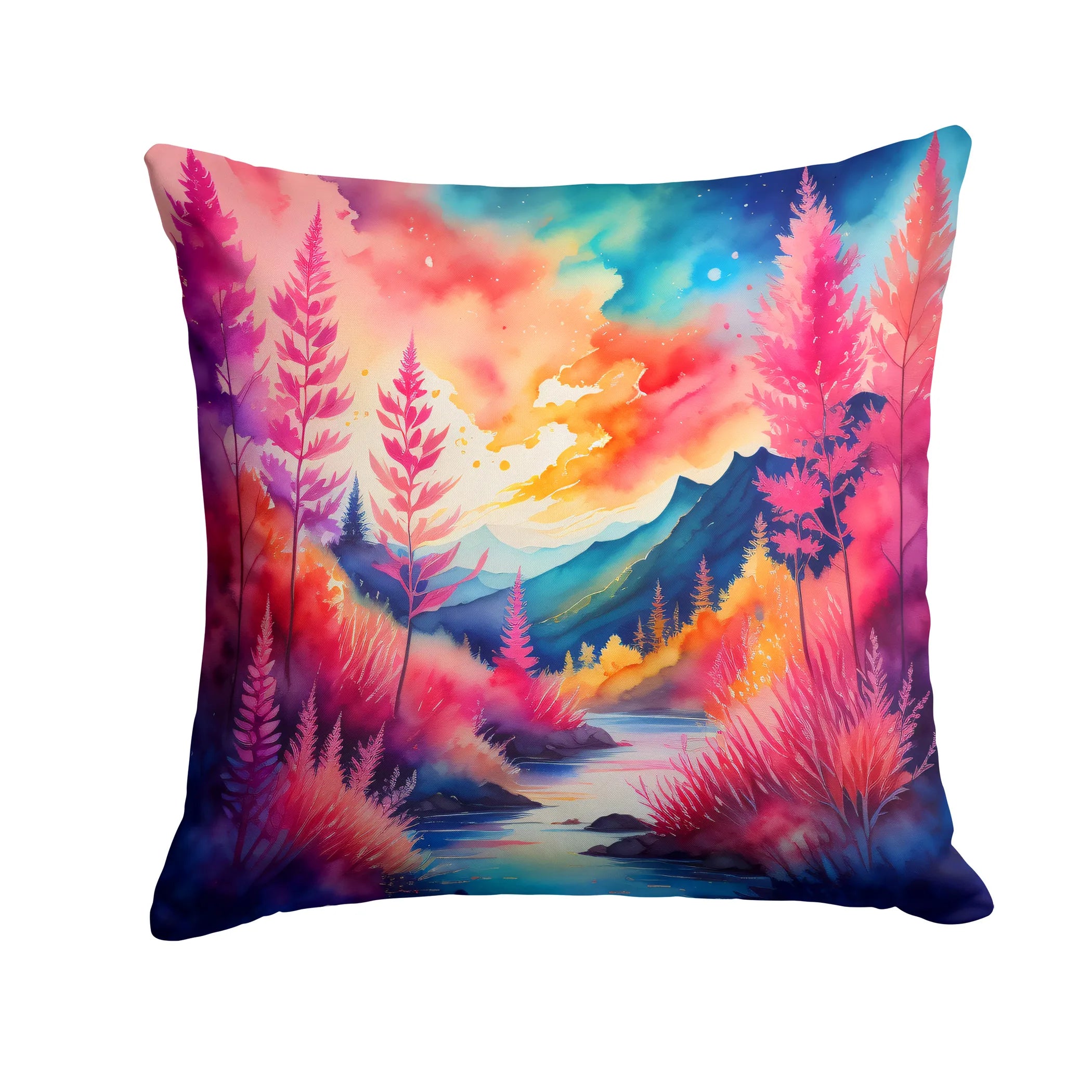 Colorful Flowers Throw Pillow - Pack Of: 1 | Collection name: Colorful flowers