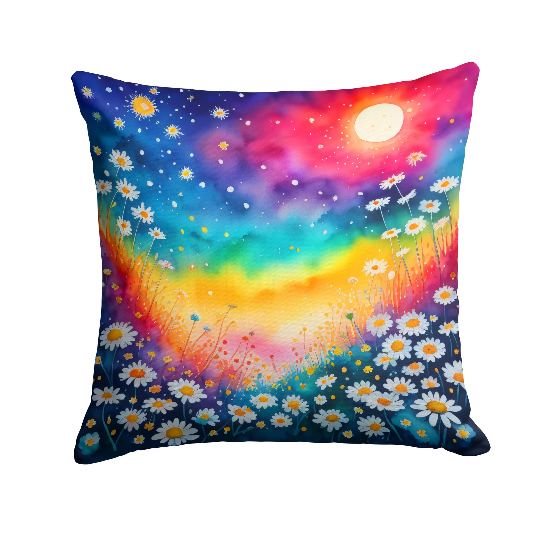 Colorful Flowers Throw Pillow - Pack Of: 1 | Collection name: Colorful flowers
