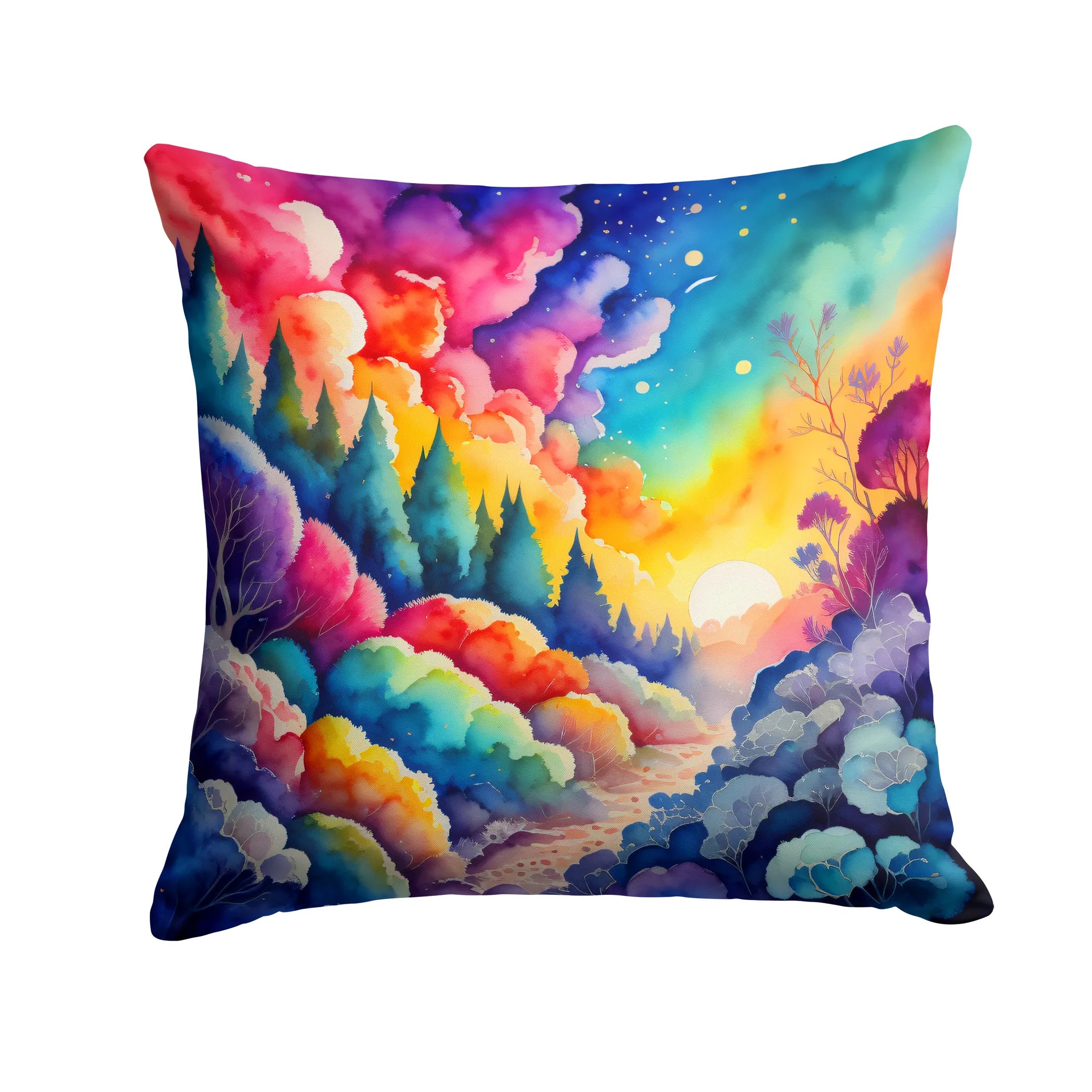 Colorful Flowers Throw Pillow - Pack Of: 1 | Collection name: Colorful flowers
