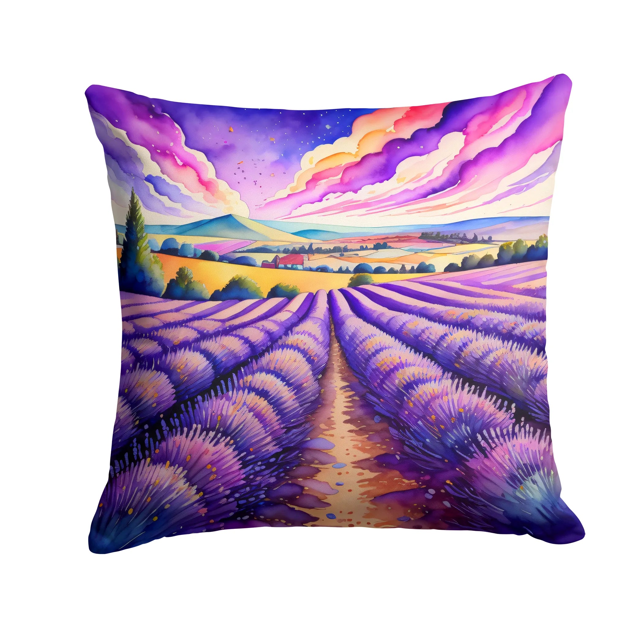 Colorful Flowers Throw Pillow - Pack Of: 1 | Collection name: Colorful flowers