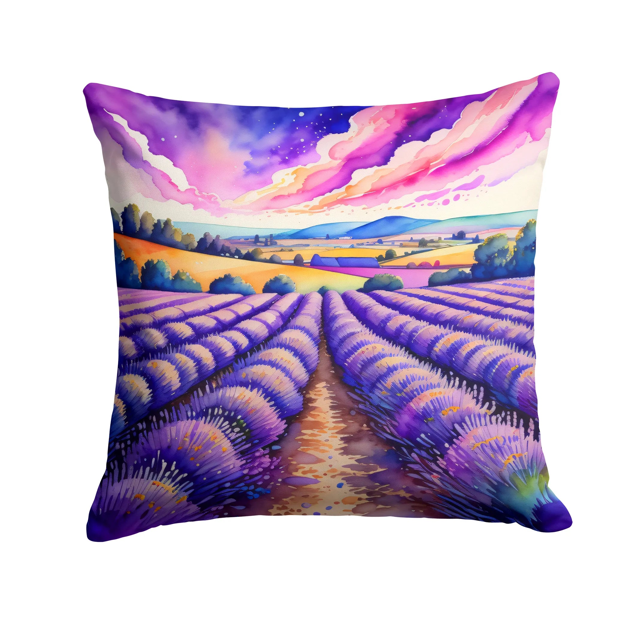 Colorful Flowers Throw Pillow - Pack Of: 1 | Collection name: Colorful flowers