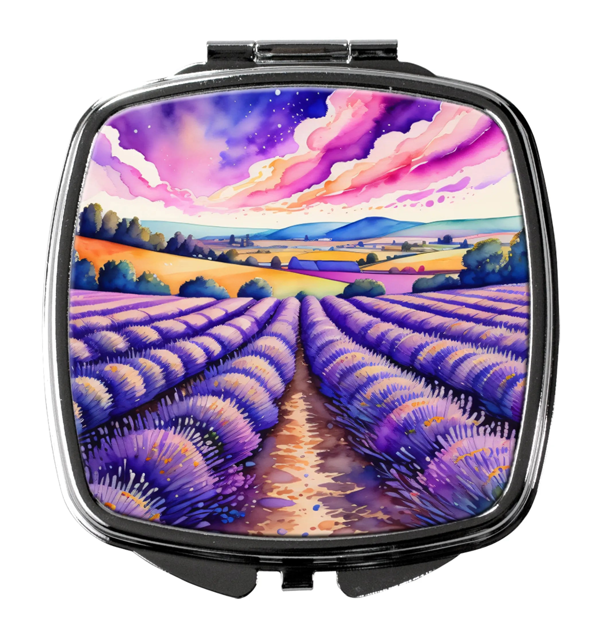 Colorful Flowers Compact Mirror - Pack Of: 1 | Collection name: Colorful flowers