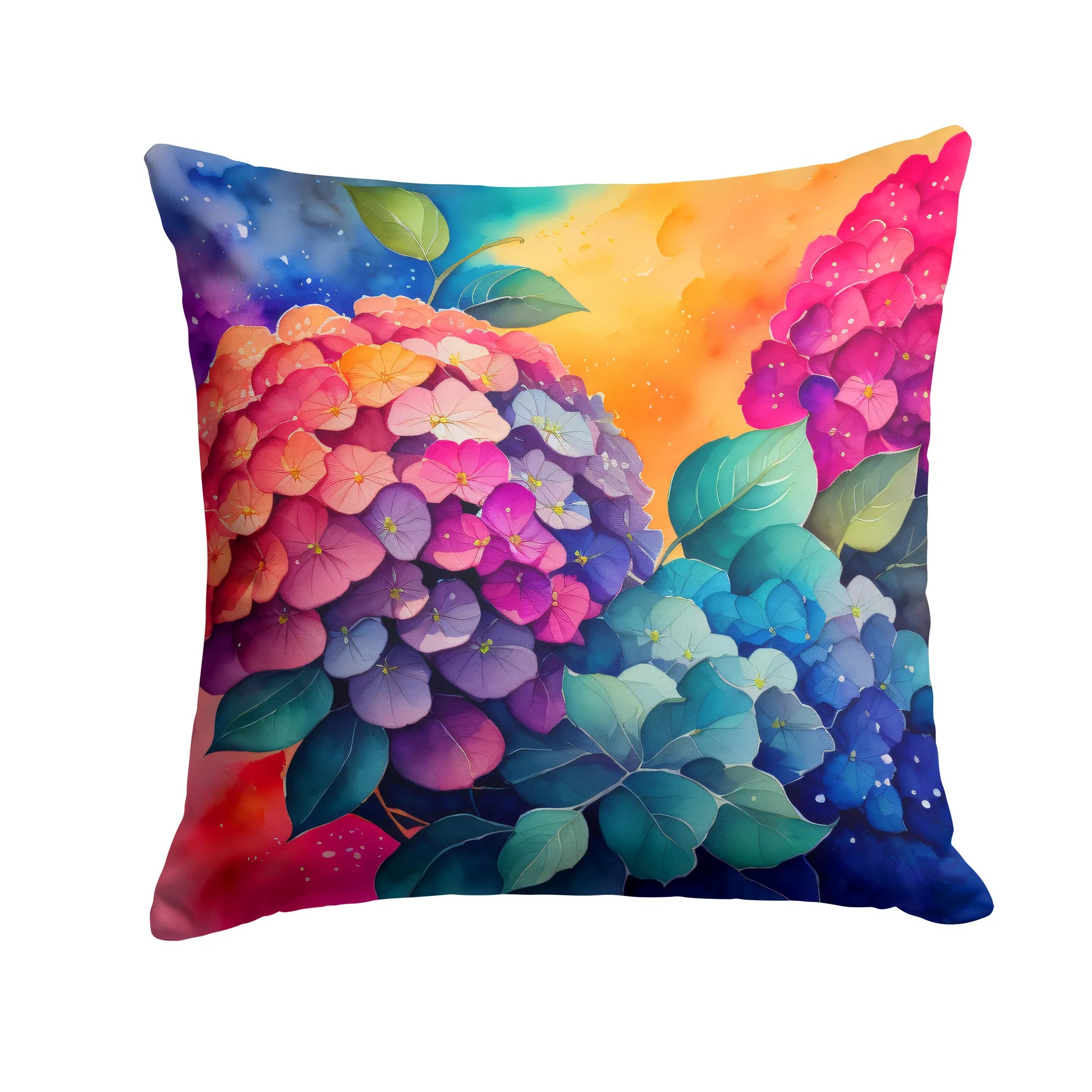 Colorful Flowers Throw Pillow - Pack Of: 1 | Collection name: Colorful flowers