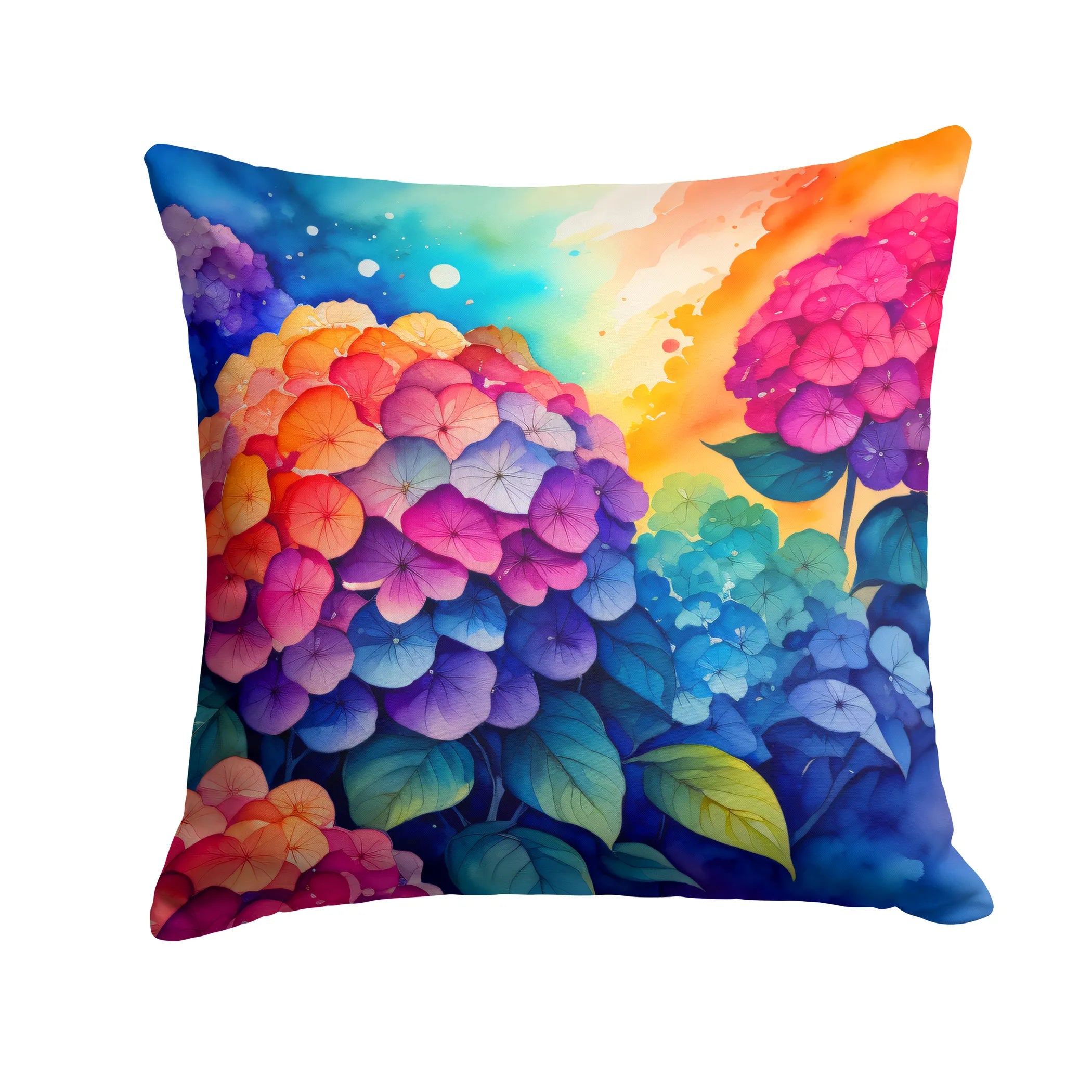 Colorful Flowers Throw Pillow - Pack Of: 1 | Collection name: Colorful flowers