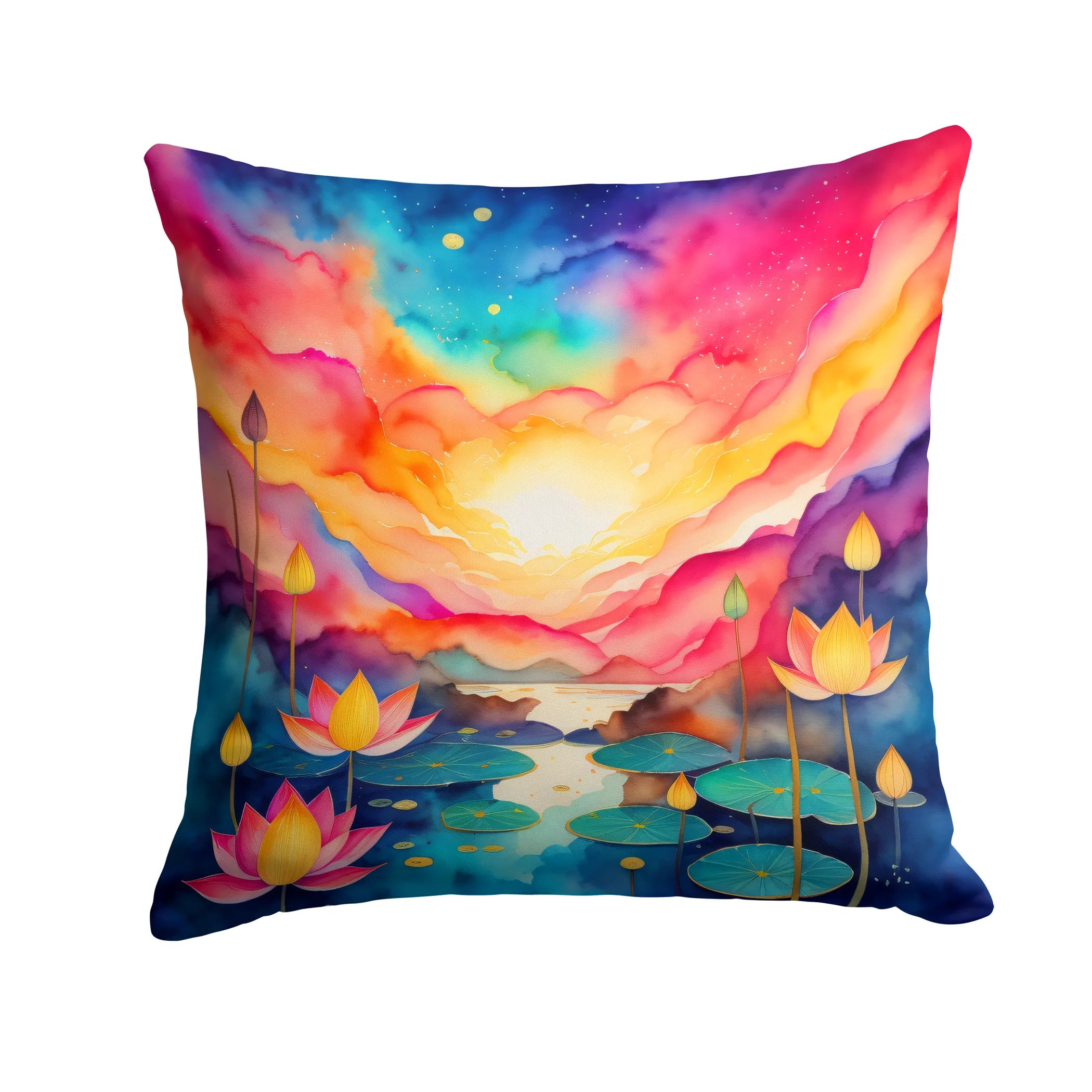 Colorful Flowers Throw Pillow - Pack Of: 1 | Collection name: Colorful flowers
