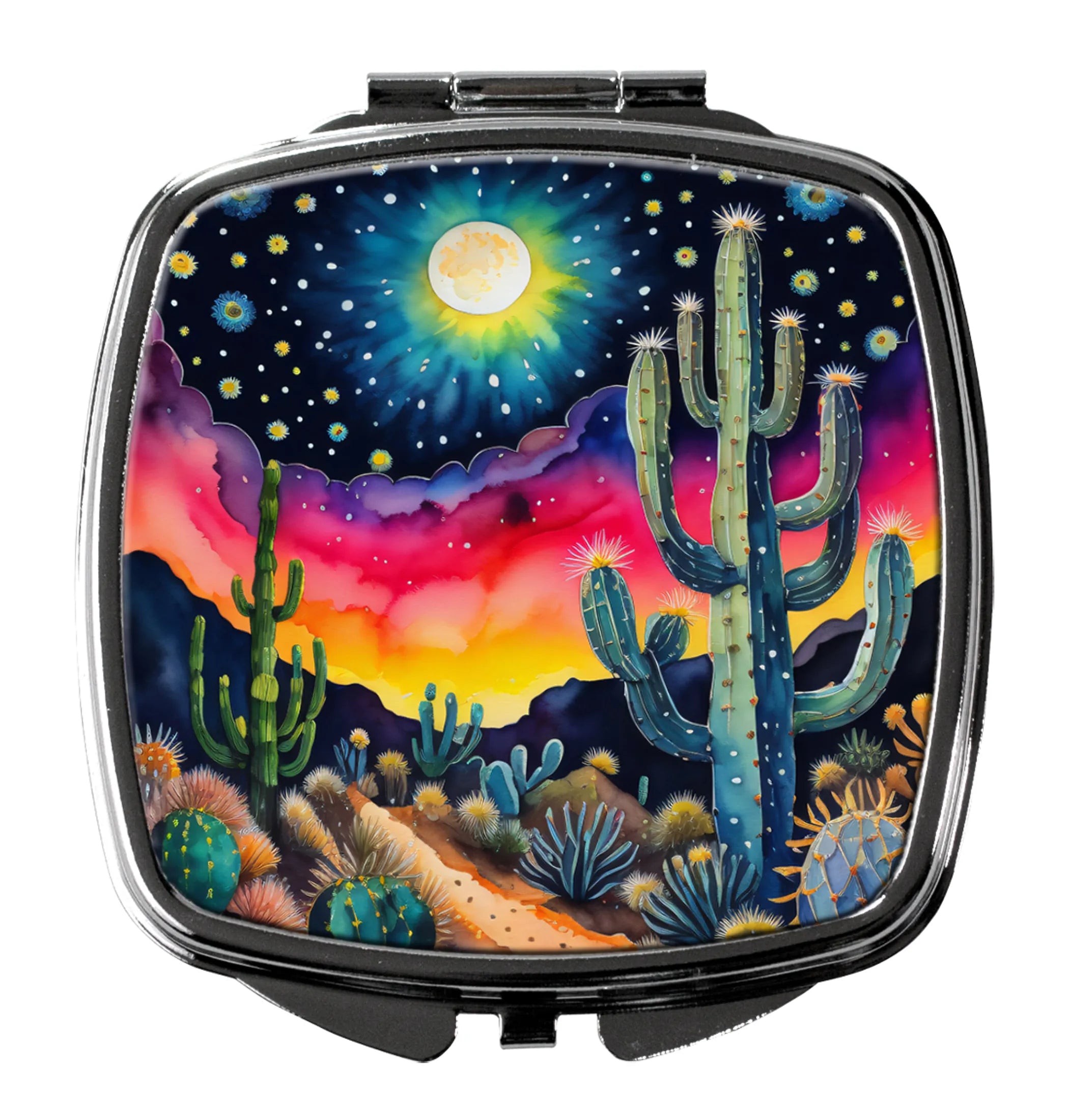 Colorful Flowers Compact Mirror - Pack Of: 1 | Collection name: Colorful flowers