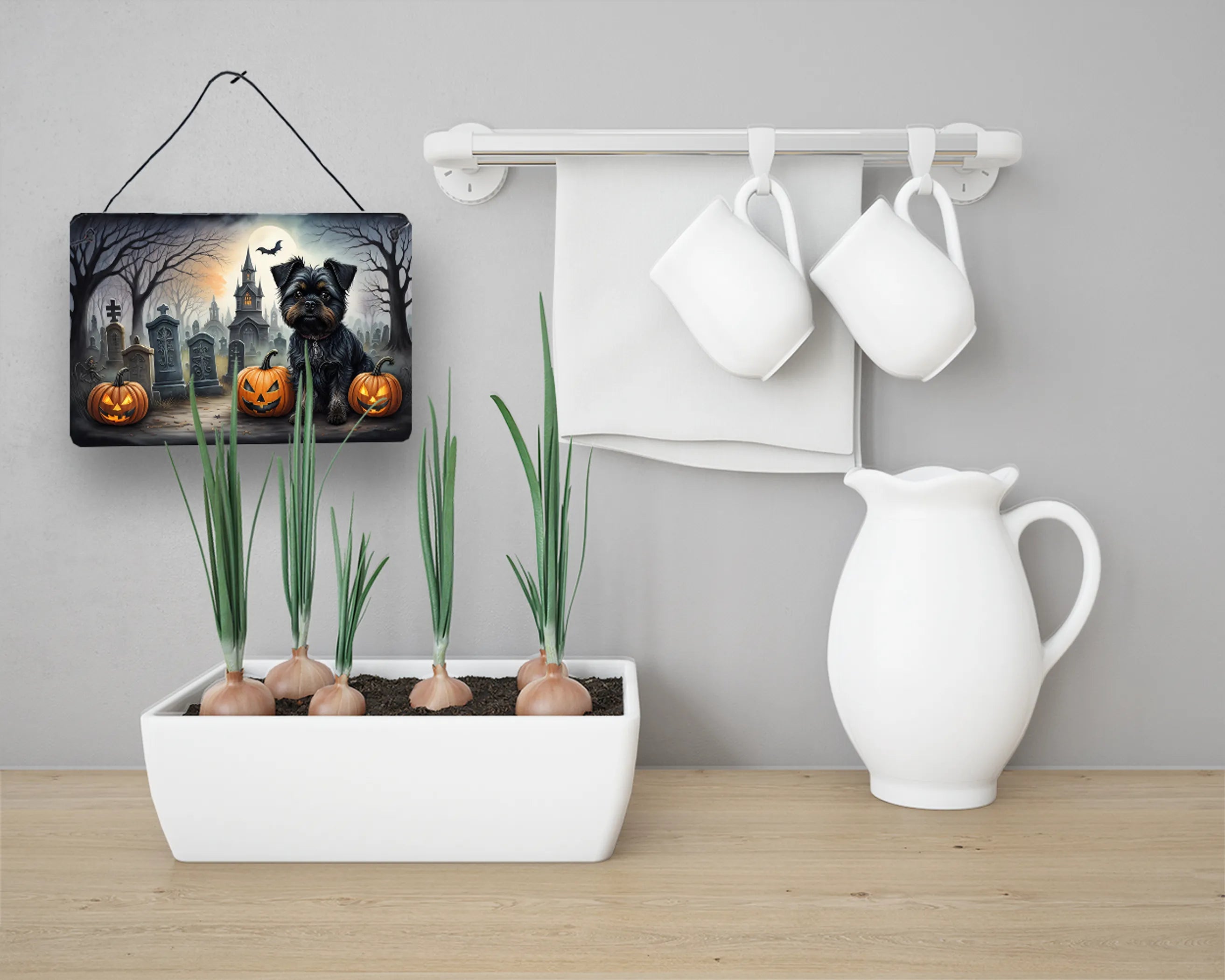Spooky Halloween Wall or Door Hanging Prints - Size: 8HX12W | Pack Of: 1 | Collection name: Spooky halloween