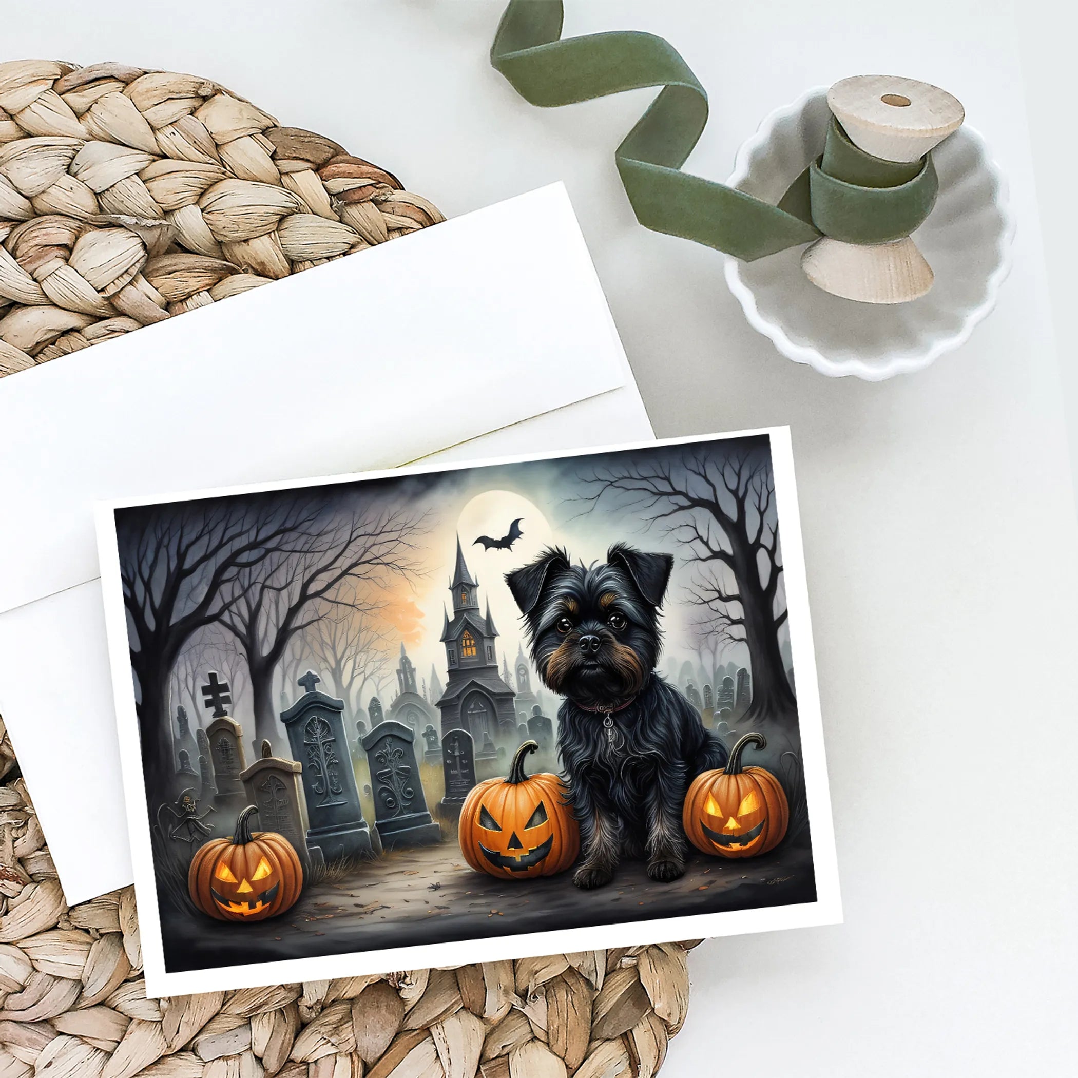 Spooky Halloween Greeting Cards  - Size: 5X7 | Pack Of: 8 | Collection name: Spooky halloween