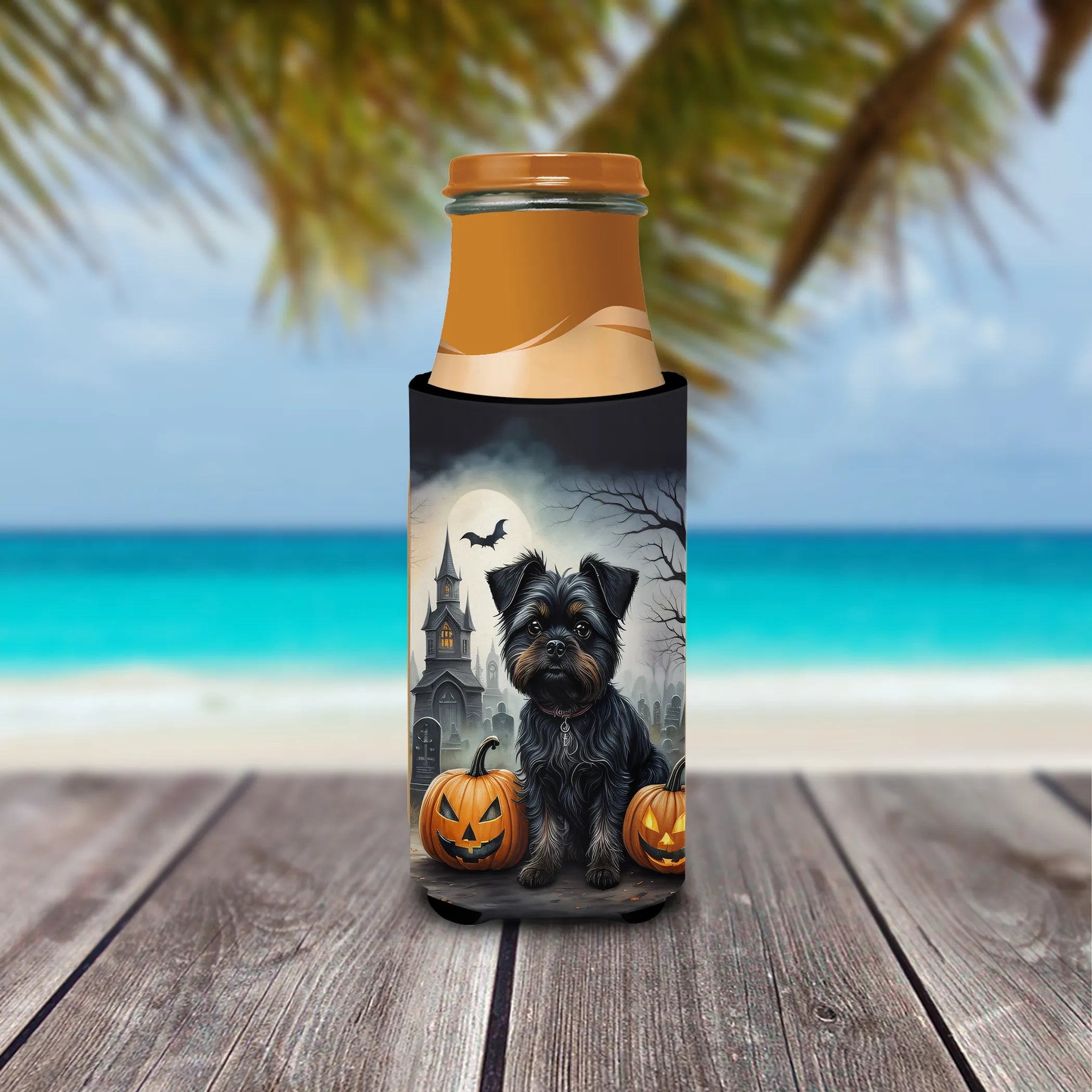 Spooky Halloween Hugger for Ultra Slim Cans - Size: SLIM CAN | Pack Of: 1 | Collection name: Spooky halloween