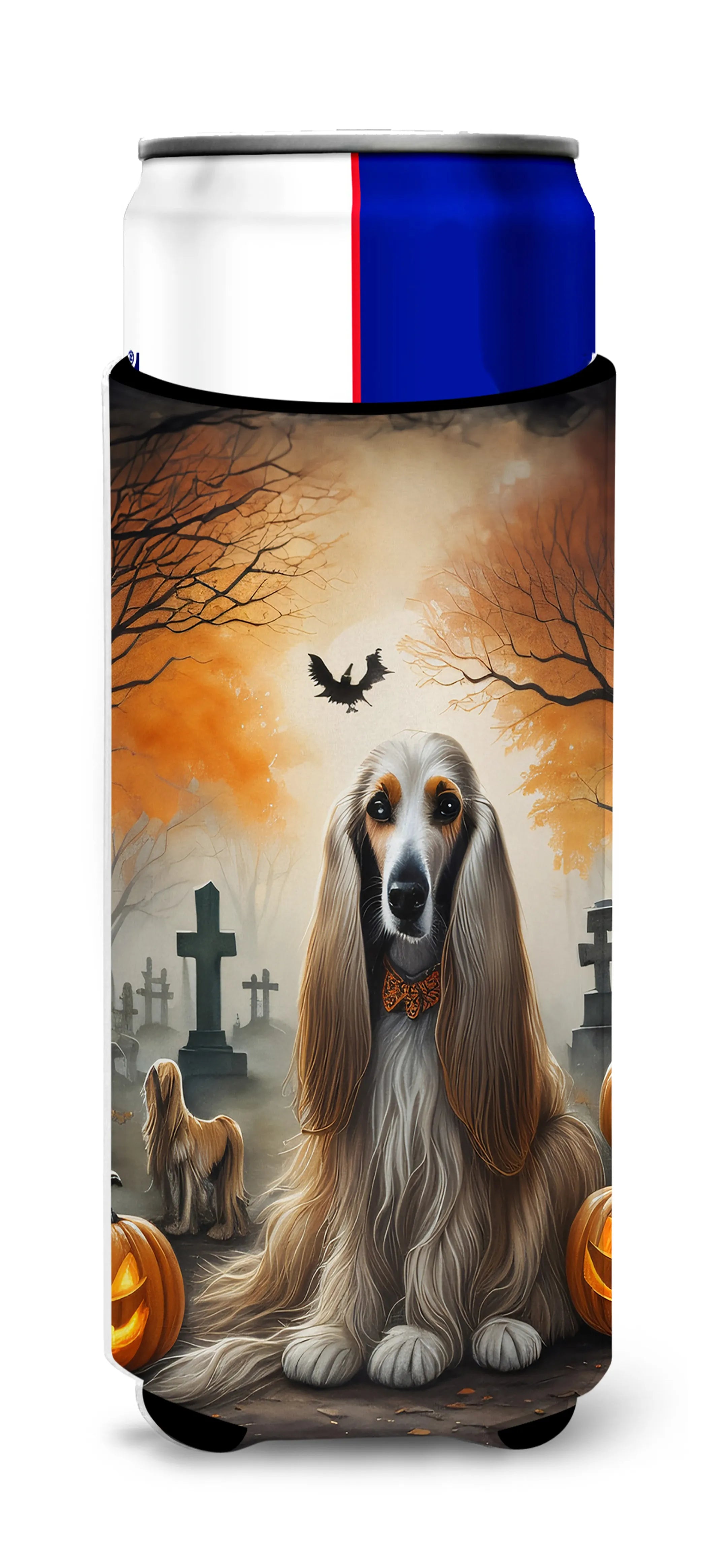 Spooky Halloween Hugger for Ultra Slim Cans - Size: SLIM CAN | Pack Of: 1 | Collection name: Spooky halloween