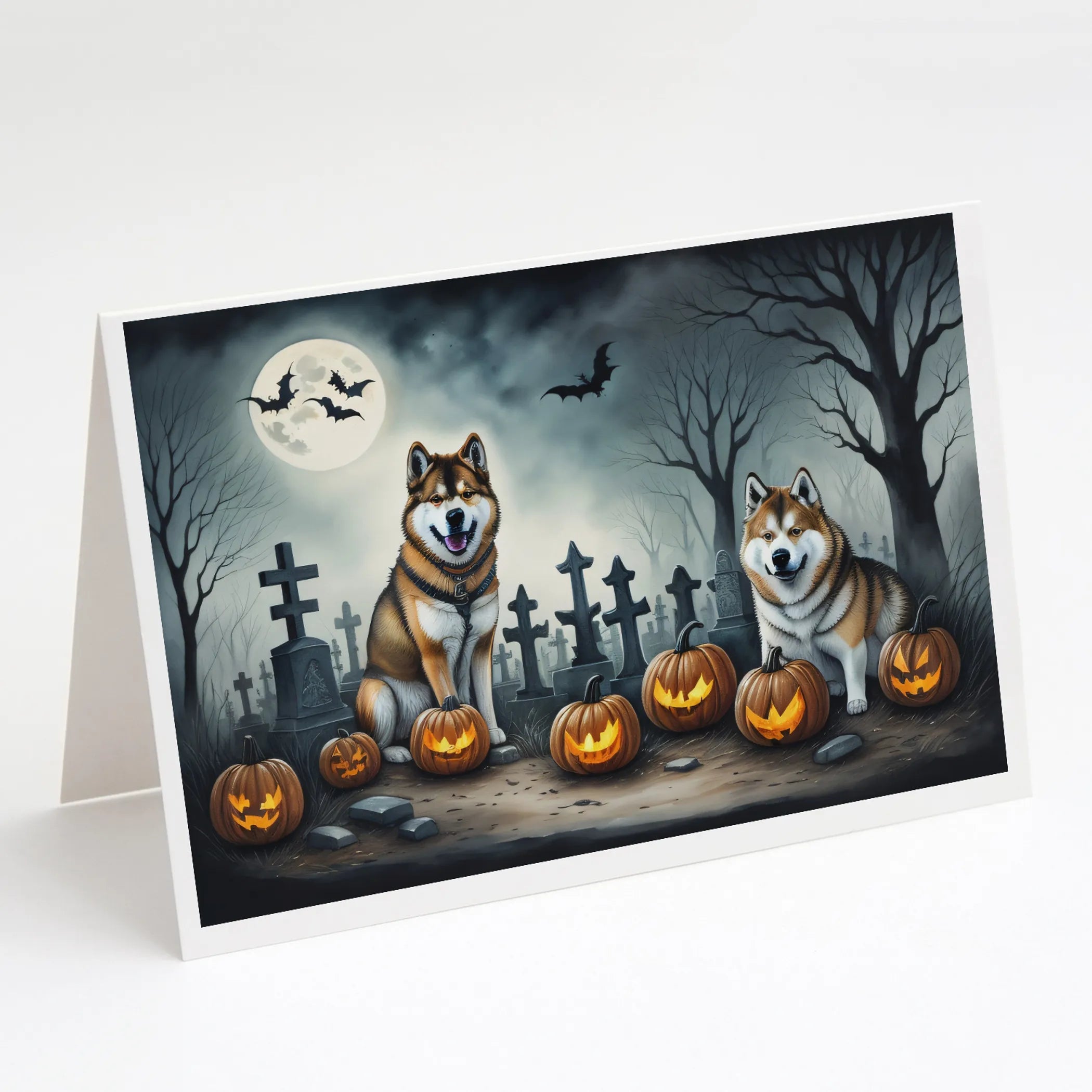 Spooky Halloween Greeting Cards  - Size: 5X7 | Pack Of: 8 | Collection name: Spooky halloween