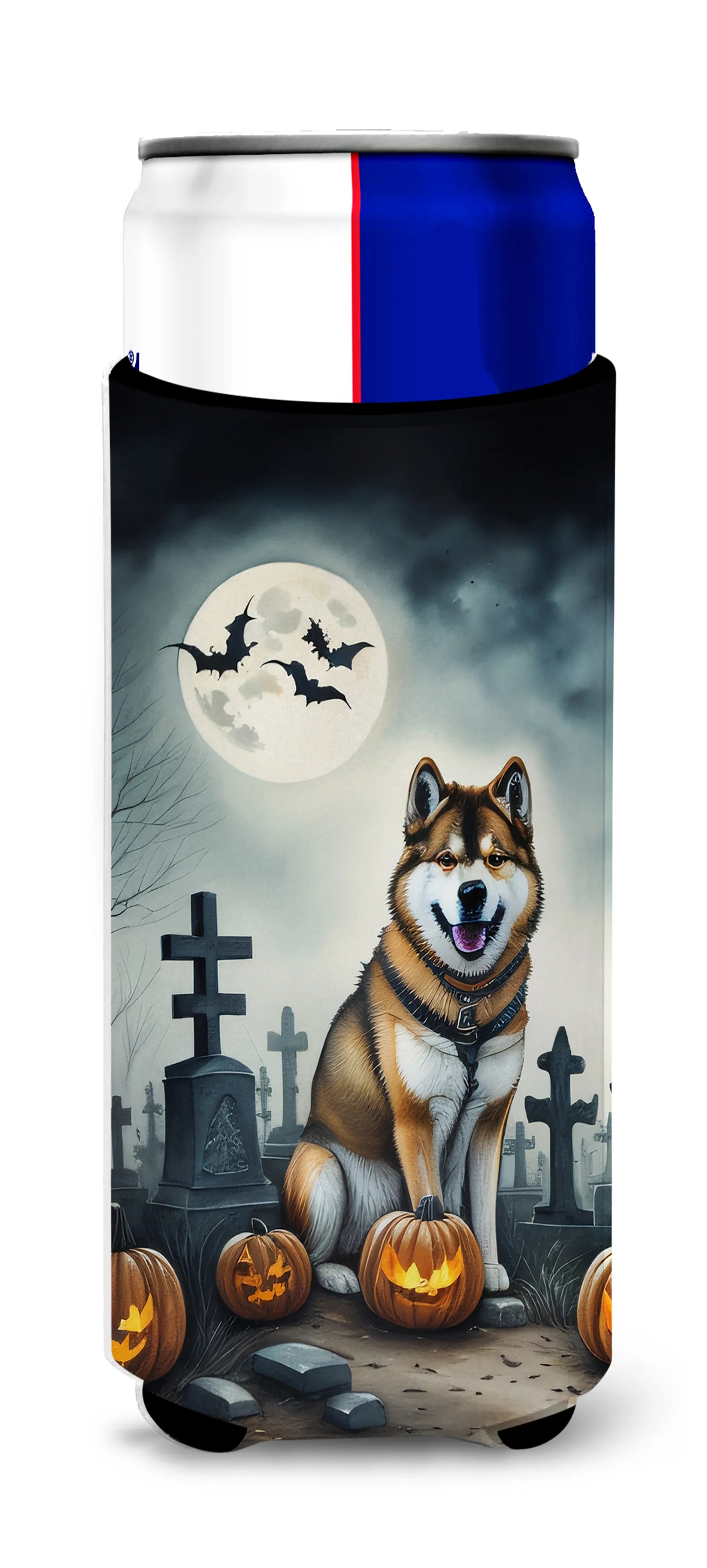 Spooky Halloween Hugger for Ultra Slim Cans - Size: SLIM CAN | Pack Of: 1 | Collection name: Spooky halloween