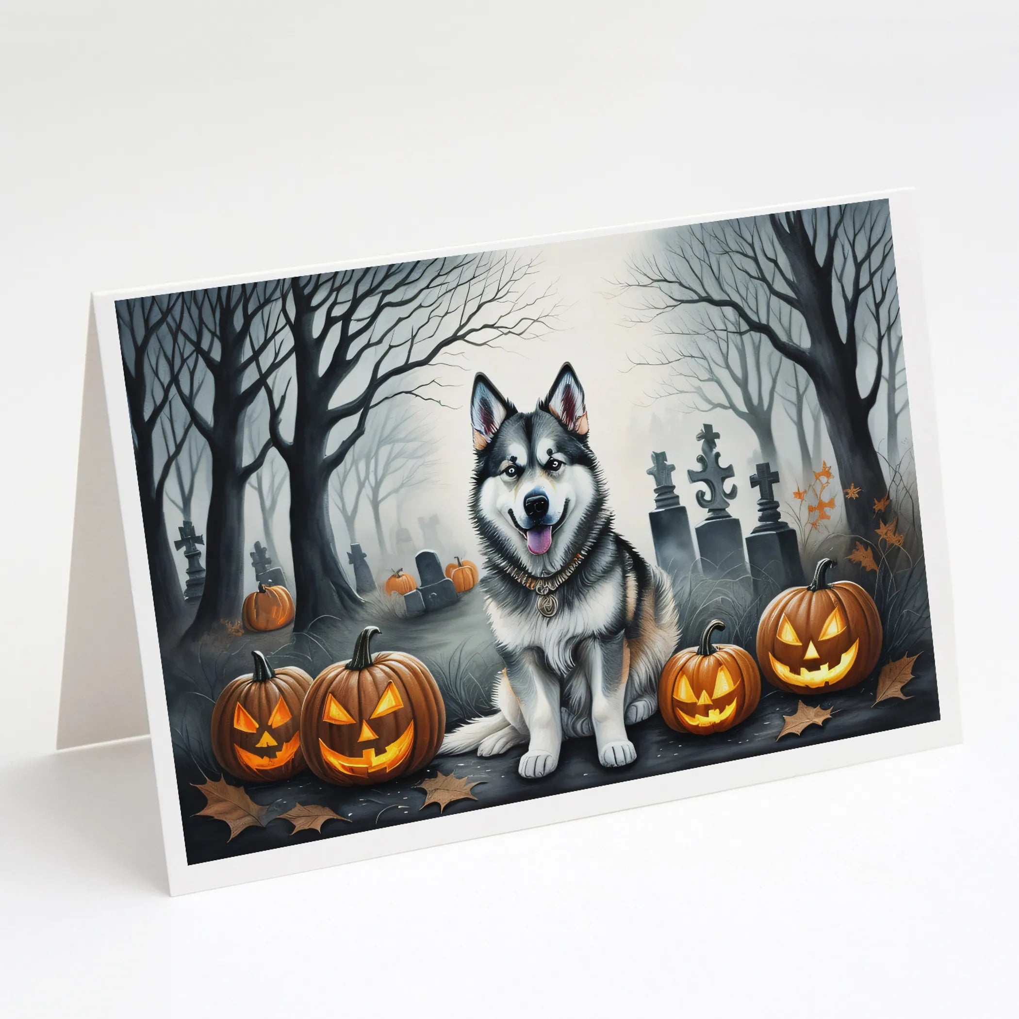 Spooky Halloween Greeting Cards  - Size: 5X7 | Pack Of: 8 | Collection name: Spooky halloween