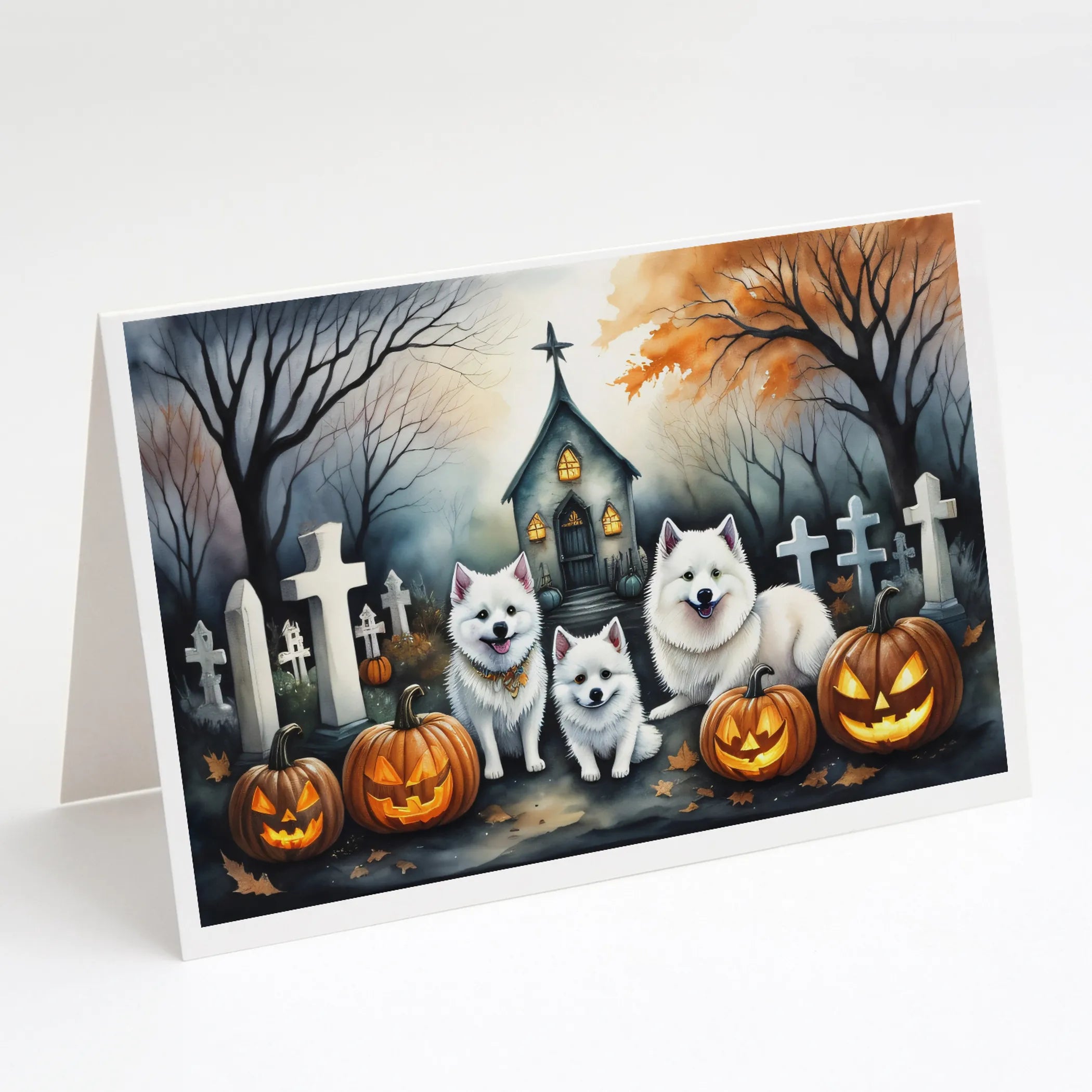 Spooky Halloween Greeting Cards  - Size: 5X7 | Pack Of: 8 | Collection name: Spooky halloween