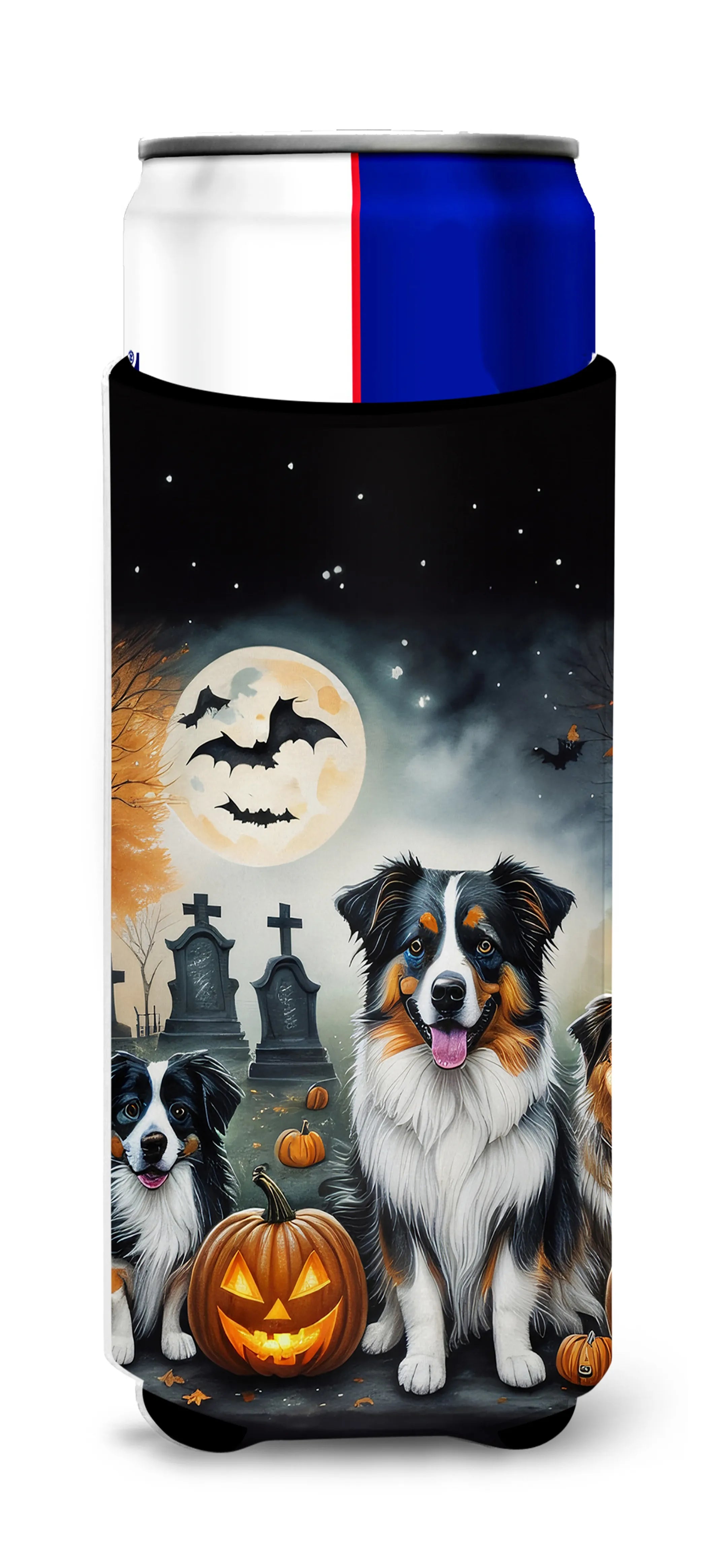 Spooky Halloween Hugger for Ultra Slim Cans - Size: SLIM CAN | Pack Of: 1 | Collection name: Spooky halloween
