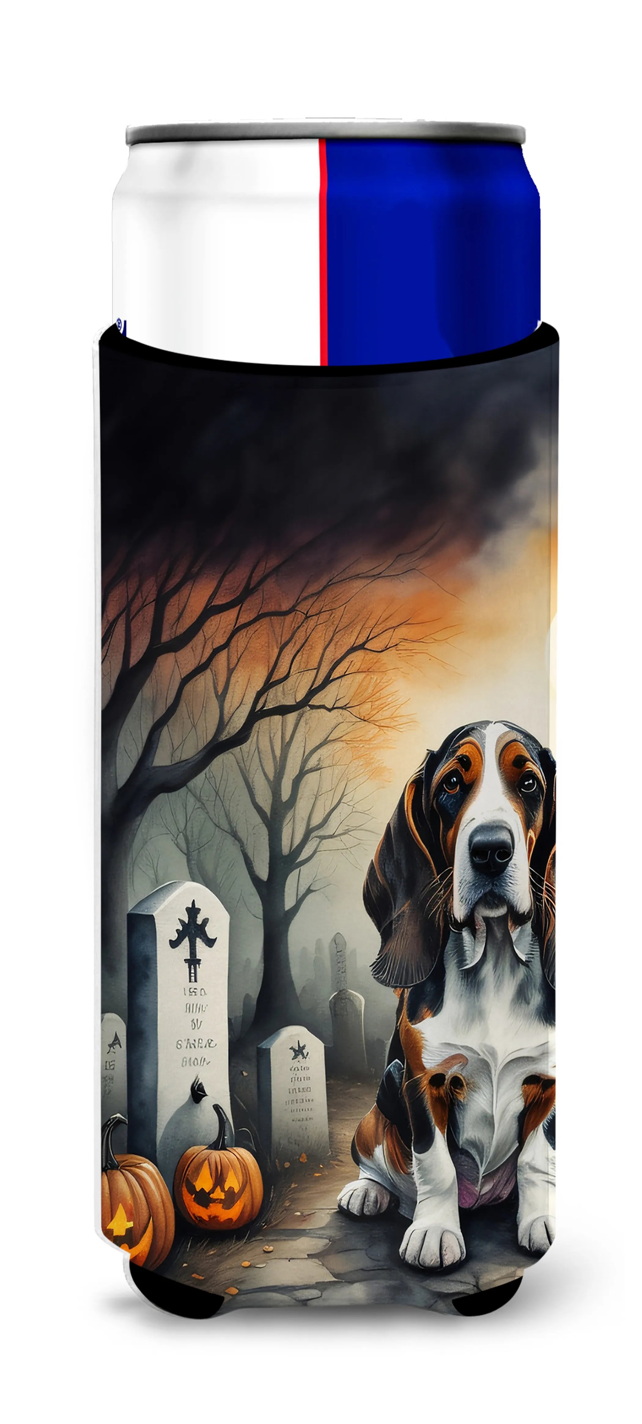 Spooky Halloween Hugger for Ultra Slim Cans - Size: SLIM CAN | Pack Of: 1 | Collection name: Spooky halloween