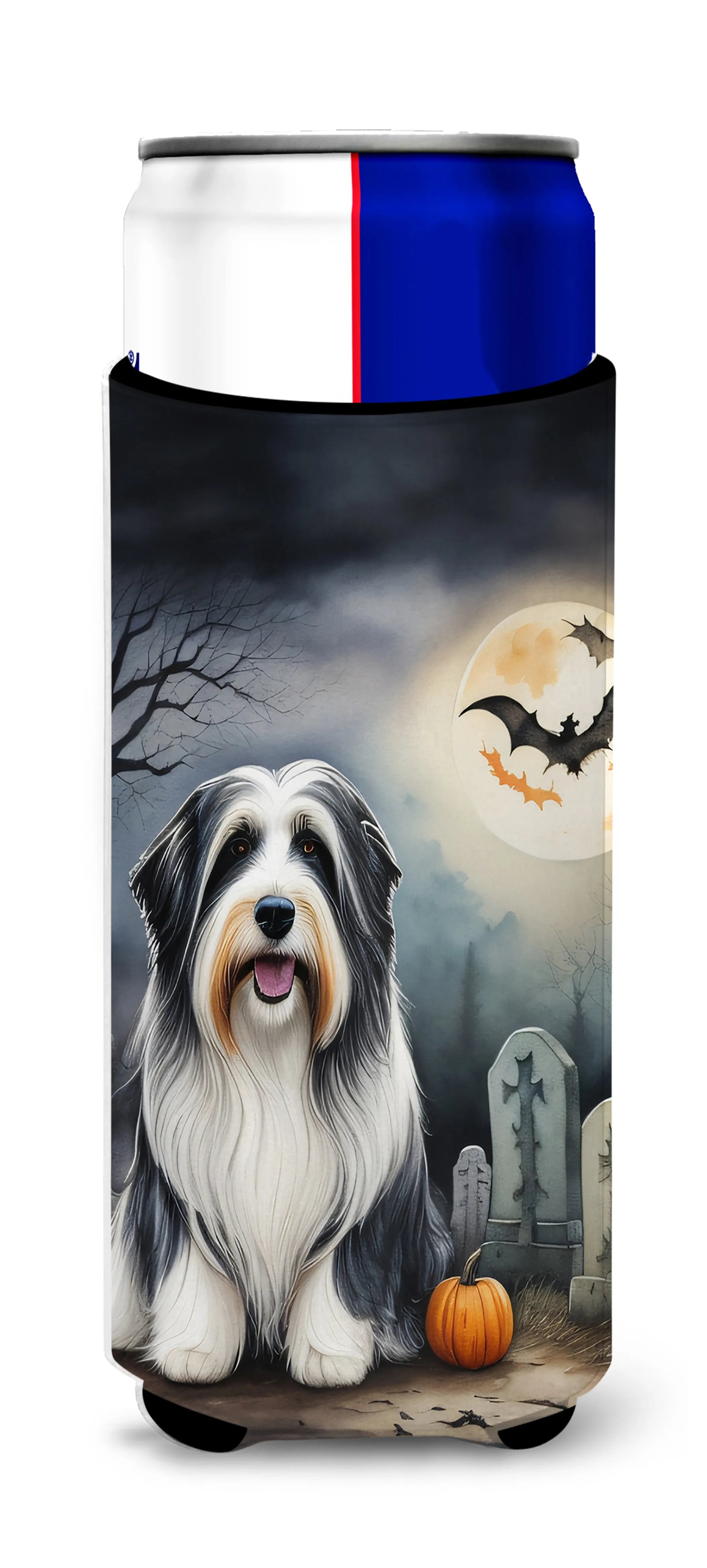Spooky Halloween Hugger for Ultra Slim Cans - Size: SLIM CAN | Pack Of: 1 | Collection name: Spooky halloween