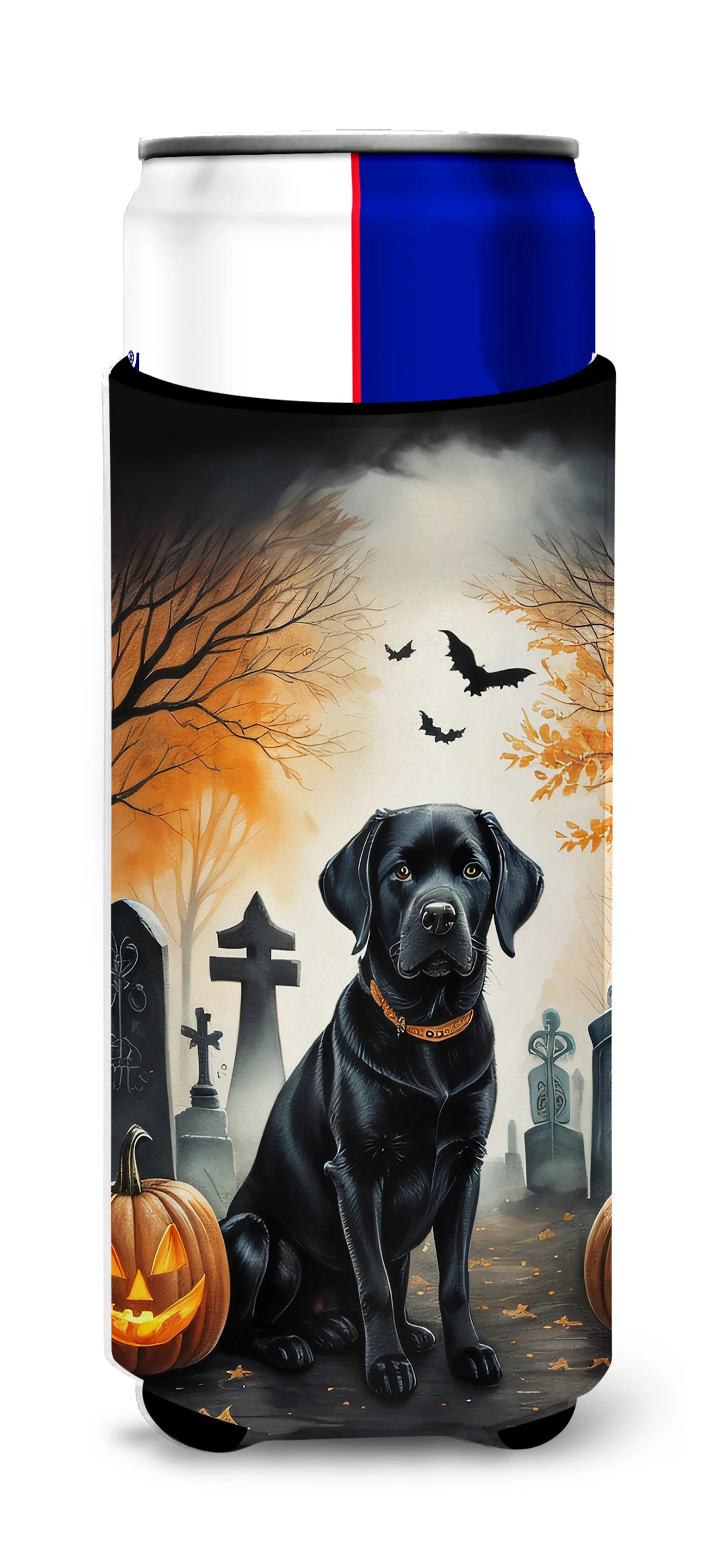 Spooky Halloween Hugger for Ultra Slim Cans - Size: SLIM CAN | Pack Of: 1 | Collection name: Spooky halloween