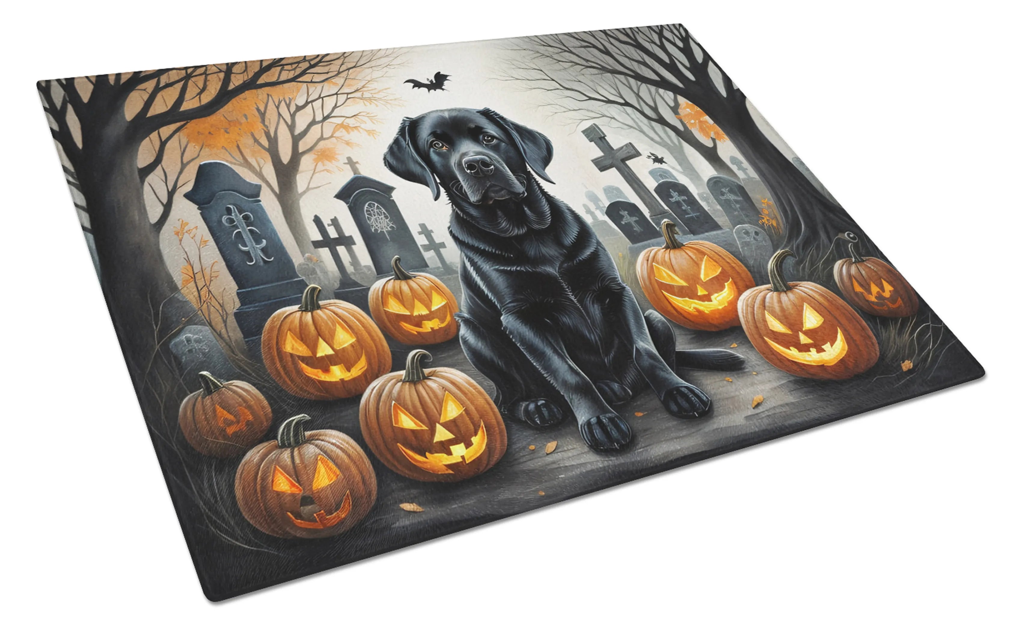 Spooky Halloween Glass Cutting Board - Size: LARGE | Pack Of: 1 | Collection name: Spooky halloween