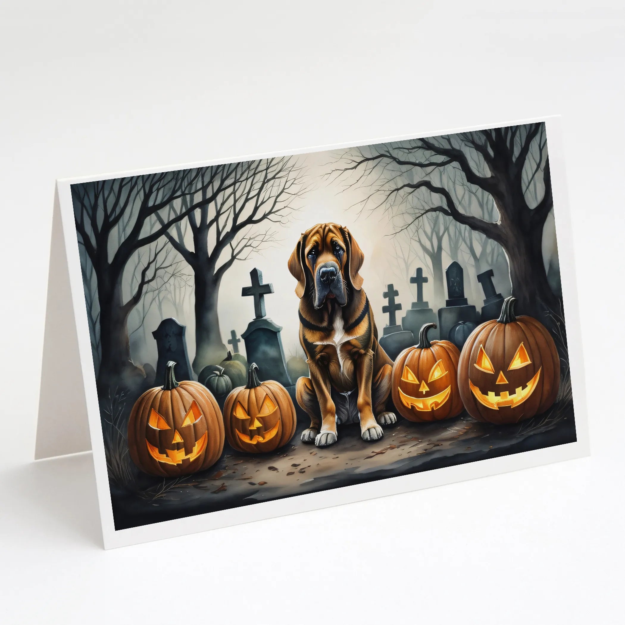Spooky Halloween Greeting Cards  - Size: 5X7 | Pack Of: 8 | Collection name: Spooky halloween