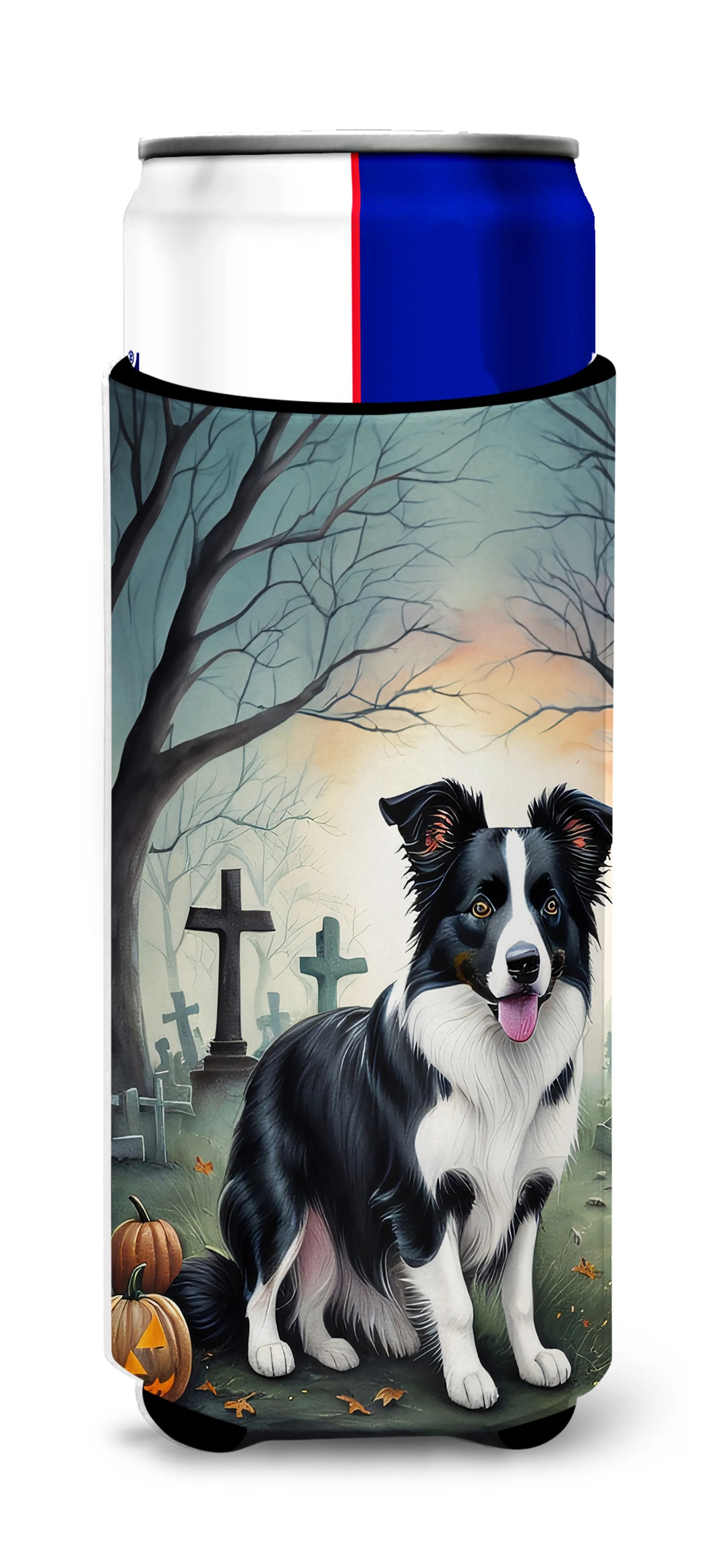 Spooky Halloween Hugger for Ultra Slim Cans - Size: SLIM CAN | Pack Of: 1 | Collection name: Spooky halloween