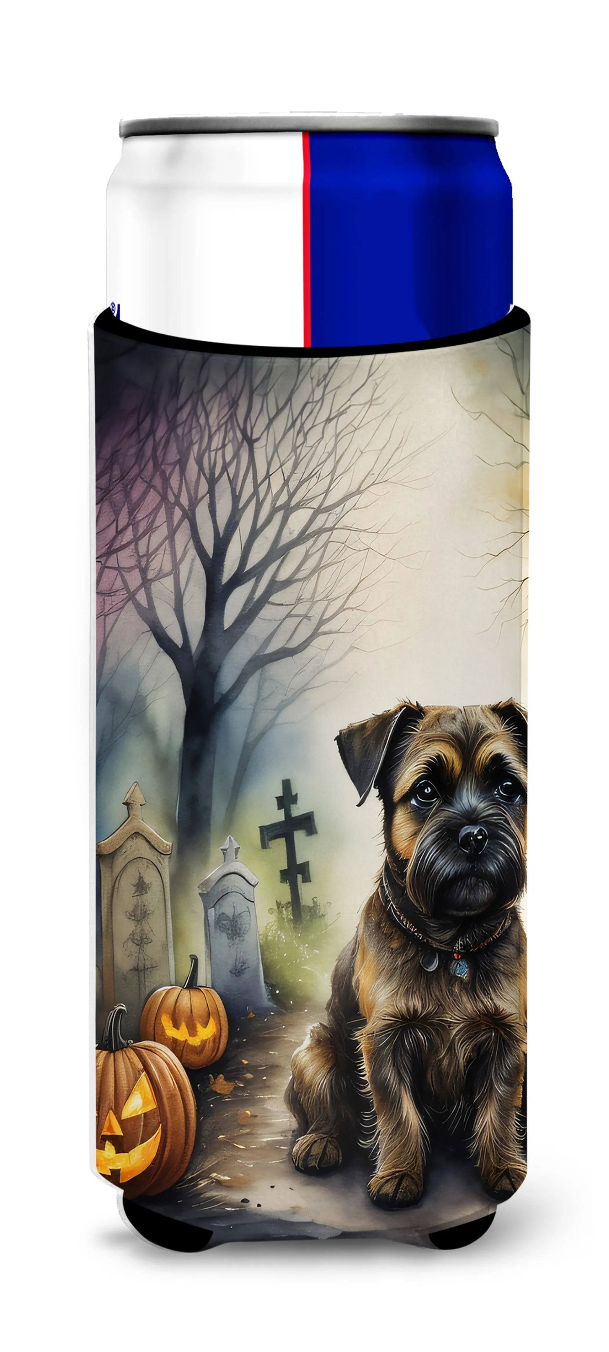 Spooky Halloween Hugger for Ultra Slim Cans - Size: SLIM CAN | Pack Of: 1 | Collection name: Spooky halloween