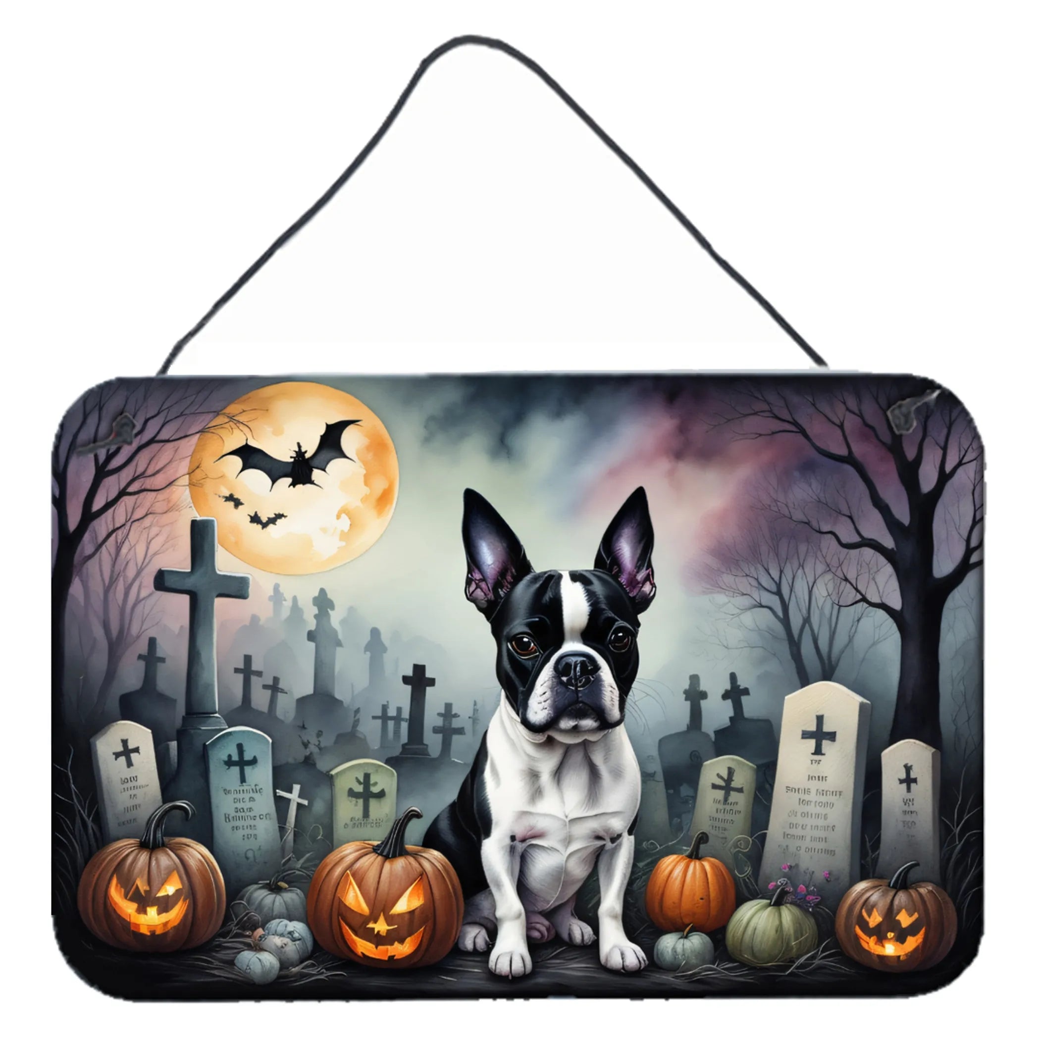 Spooky Halloween Wall or Door Hanging Prints - Size: 8HX12W | Pack Of: 1 | Collection name: Spooky halloween