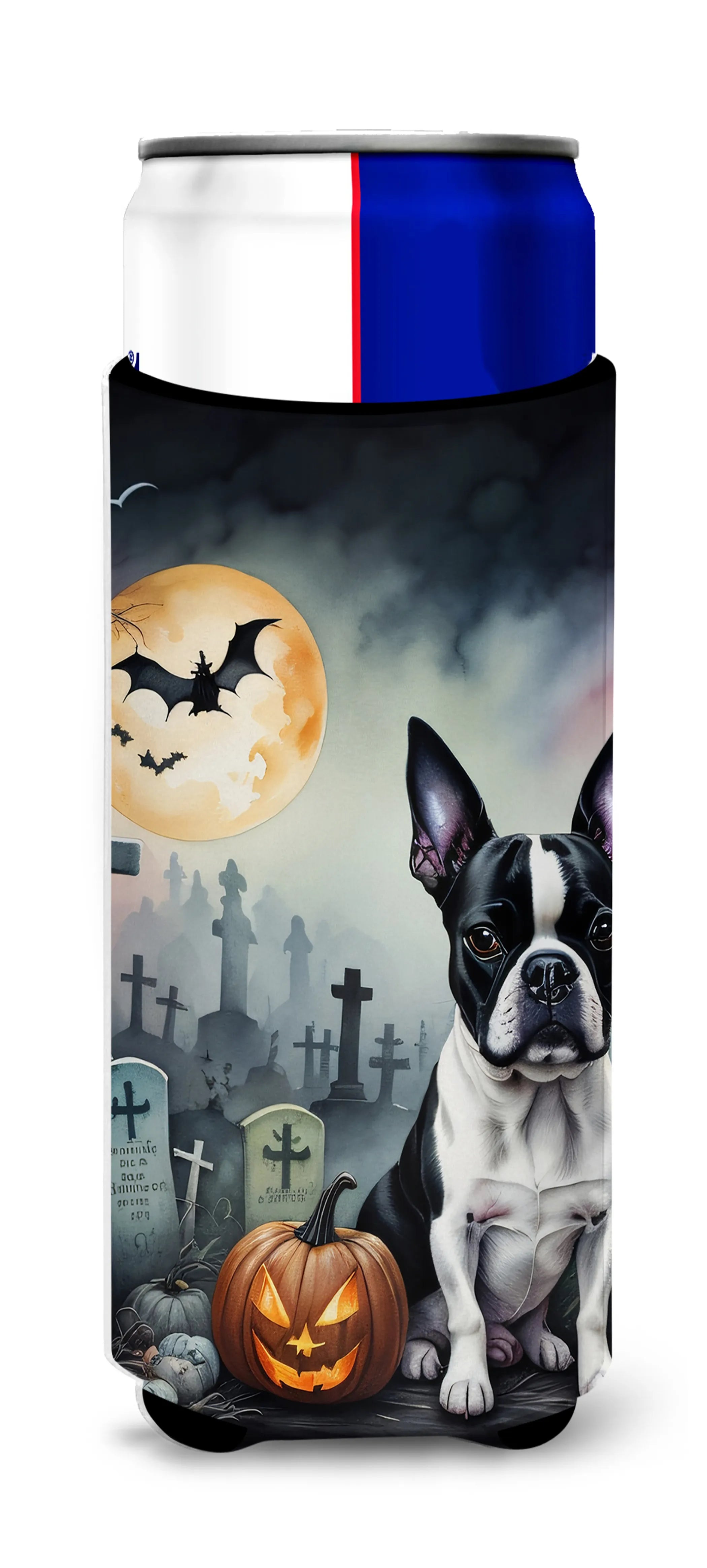 Spooky Halloween Hugger for Ultra Slim Cans - Size: SLIM CAN | Pack Of: 1 | Collection name: Spooky halloween