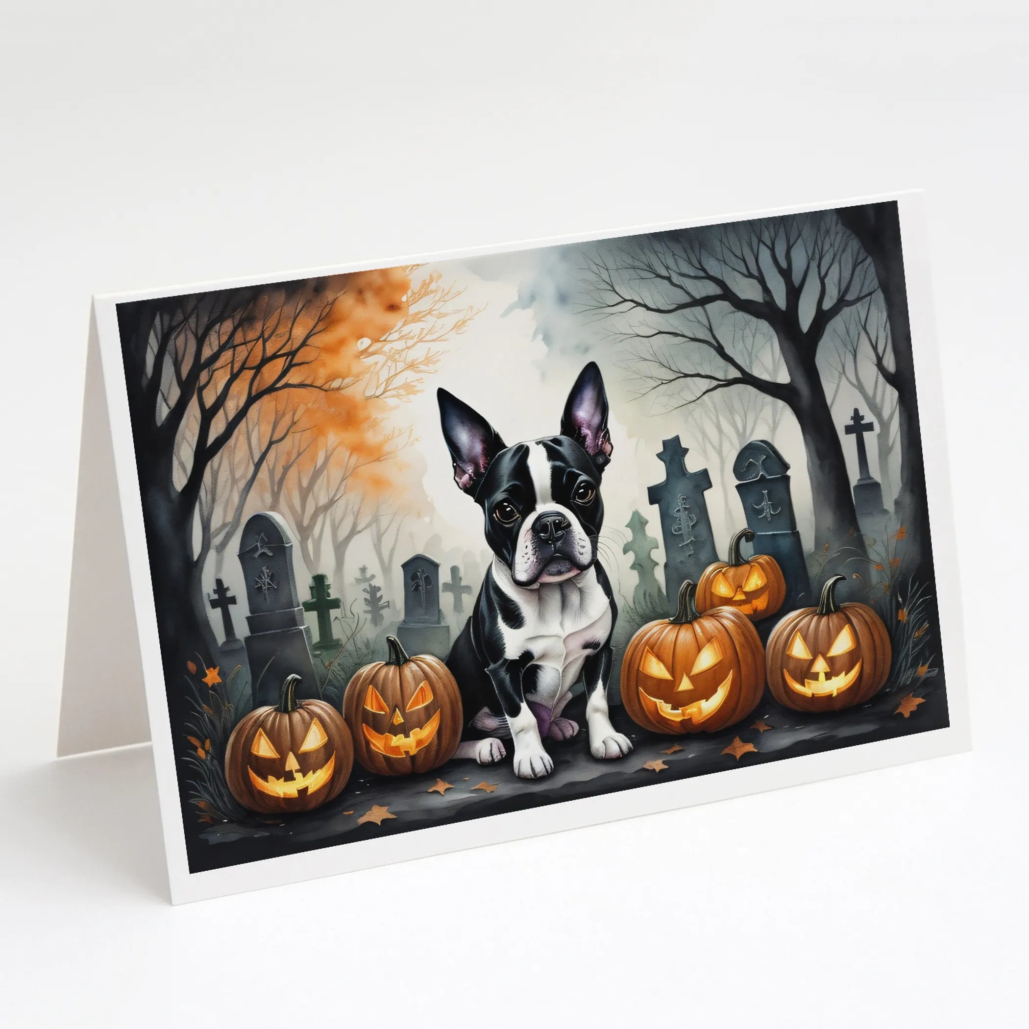 Spooky Halloween Greeting Cards  - Size: 5X7 | Pack Of: 8 | Collection name: Spooky halloween