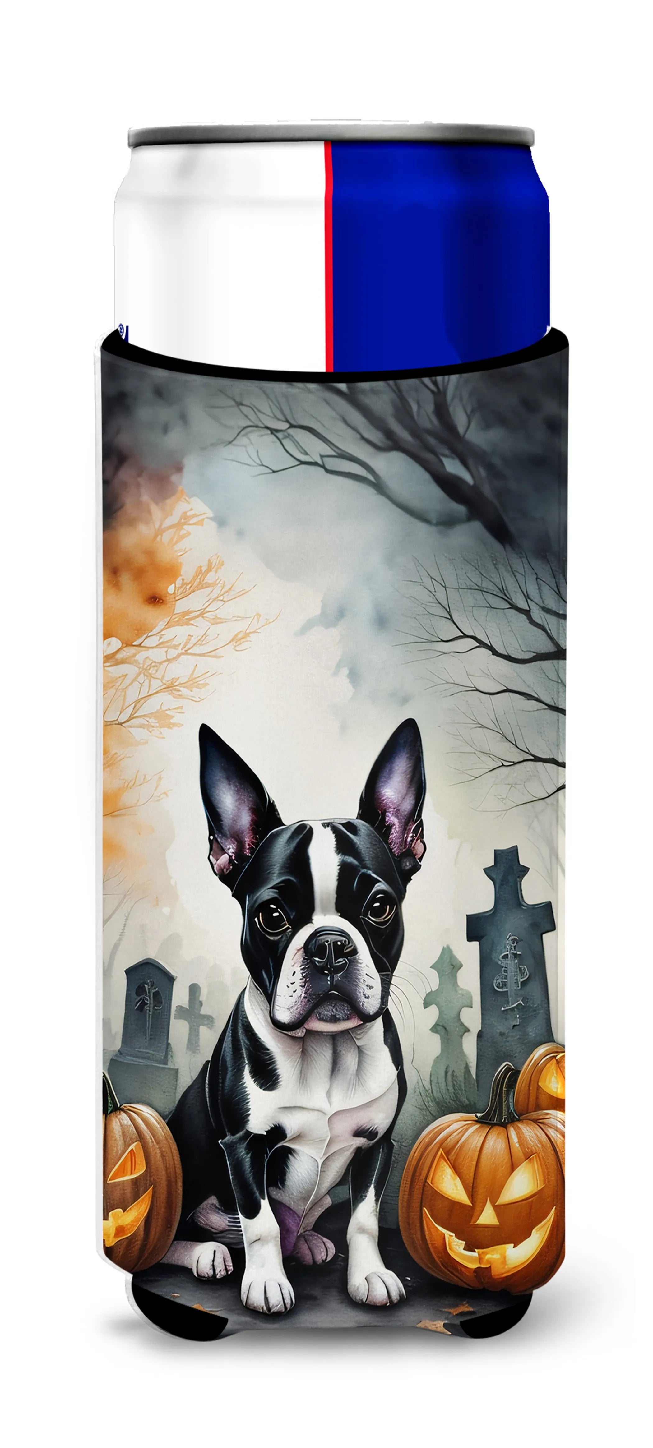 Spooky Halloween Hugger for Ultra Slim Cans - Size: SLIM CAN | Pack Of: 1 | Collection name: Spooky halloween