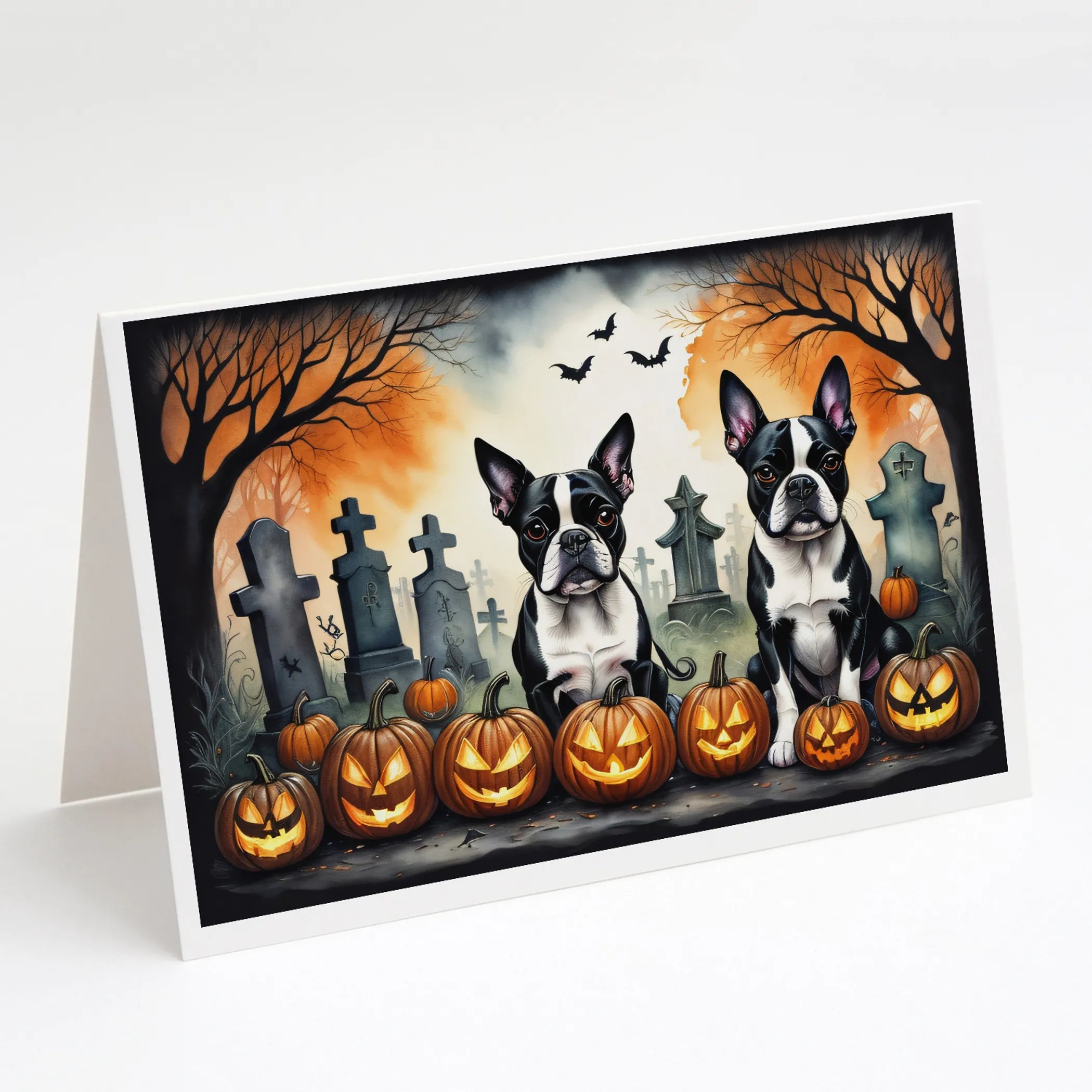 Spooky Halloween Greeting Cards  - Size: 5X7 | Pack Of: 8 | Collection name: Spooky halloween
