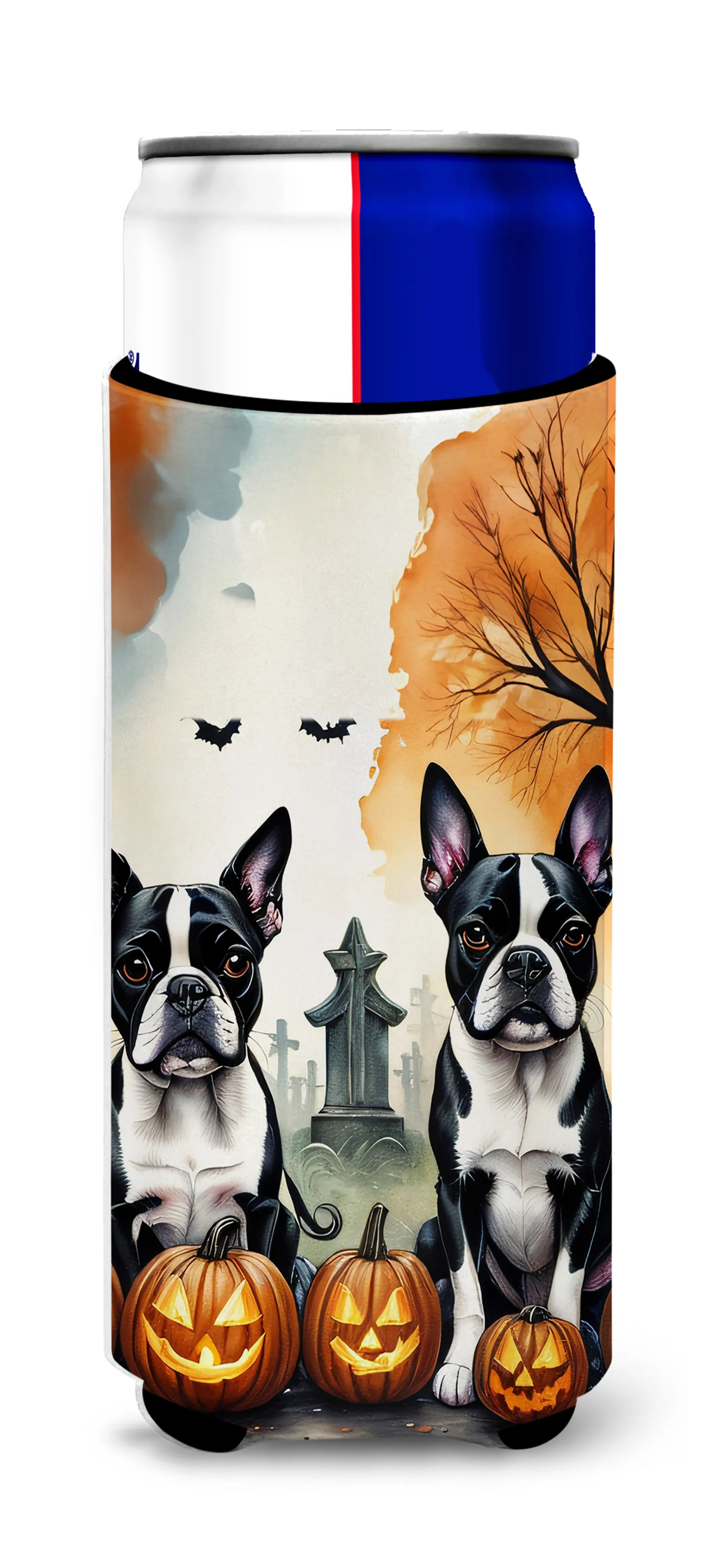 Spooky Halloween Hugger for Ultra Slim Cans - Size: SLIM CAN | Pack Of: 1 | Collection name: Spooky halloween