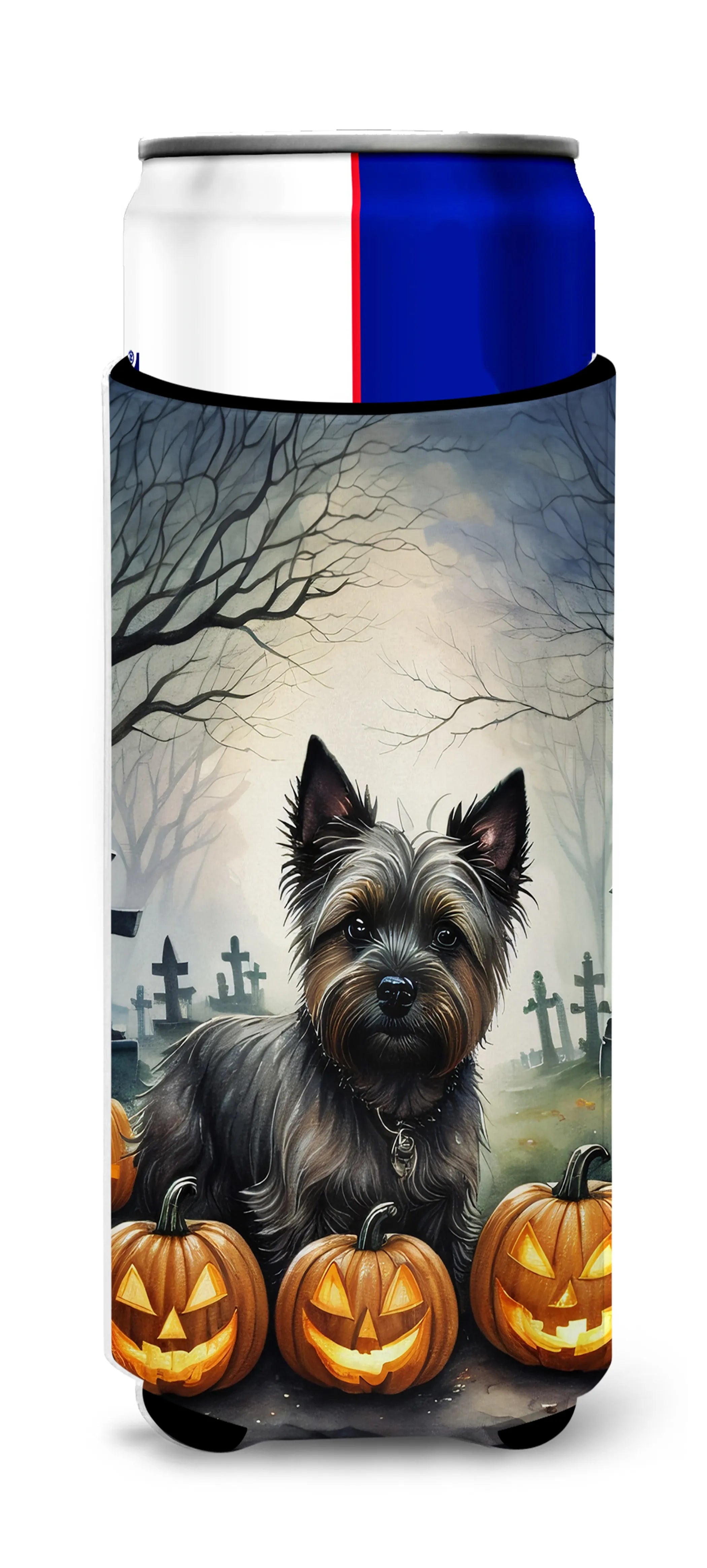 Spooky Halloween Hugger for Ultra Slim Cans - Size: SLIM CAN | Pack Of: 1 | Collection name: Spooky halloween