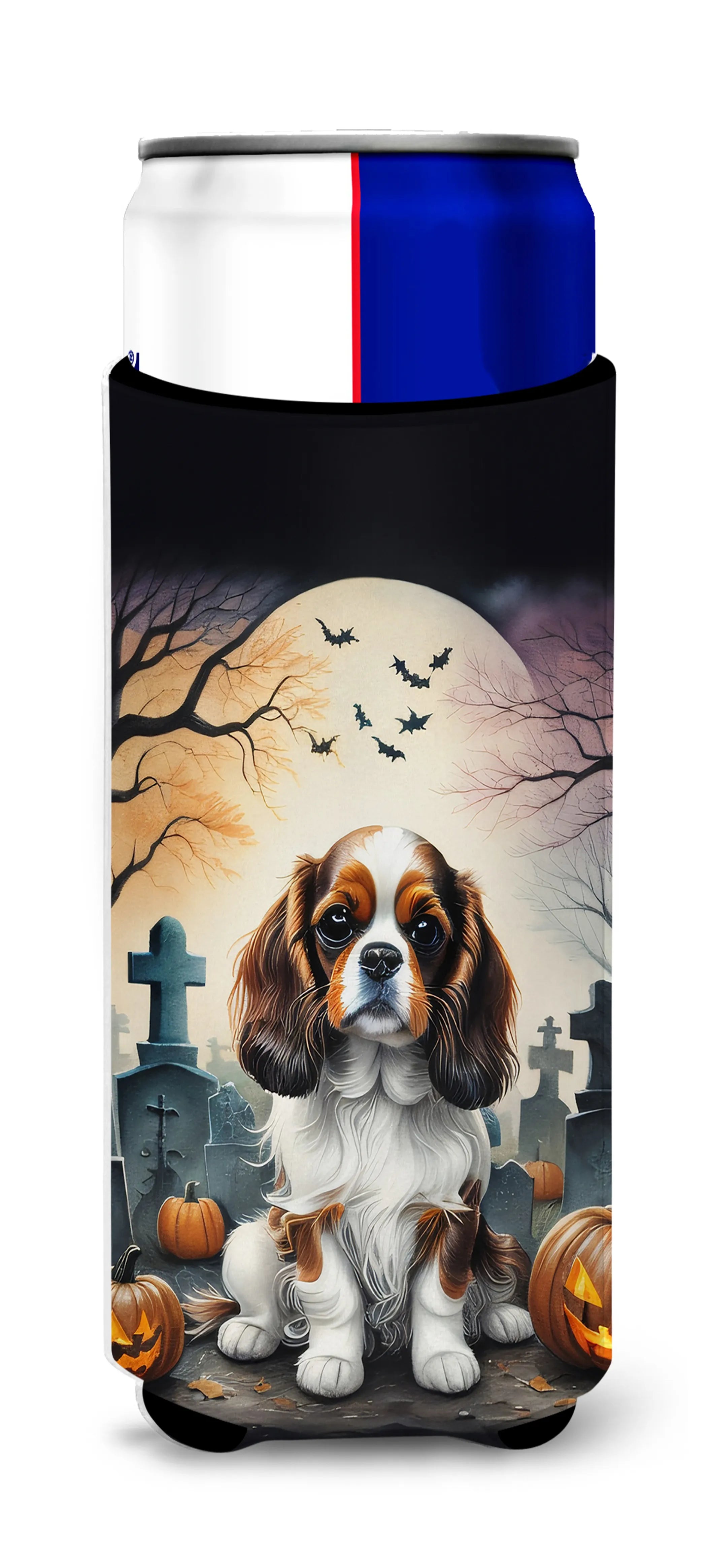 Spooky Halloween Hugger for Ultra Slim Cans - Size: SLIM CAN | Pack Of: 1 | Collection name: Spooky halloween