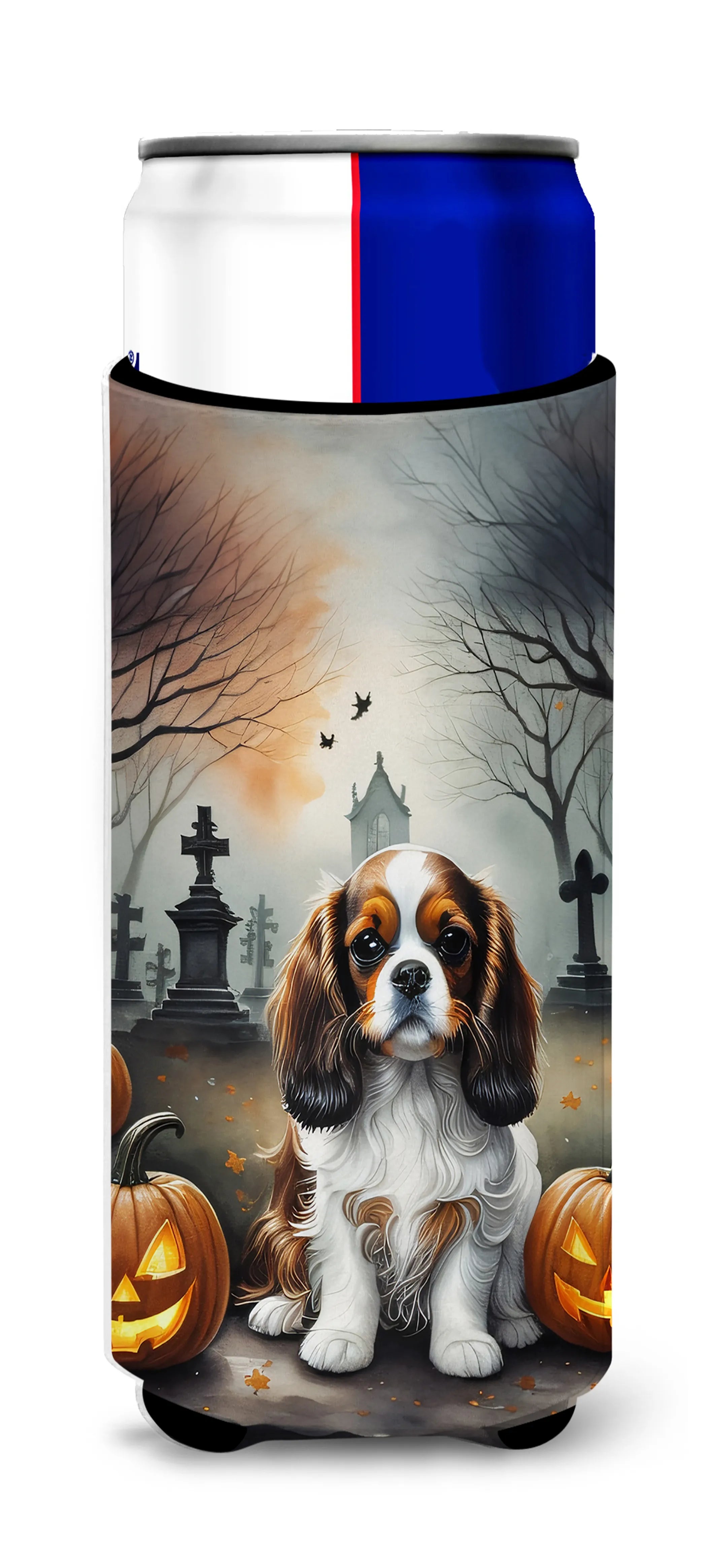 Spooky Halloween Hugger for Ultra Slim Cans - Size: SLIM CAN | Pack Of: 1 | Collection name: Spooky halloween