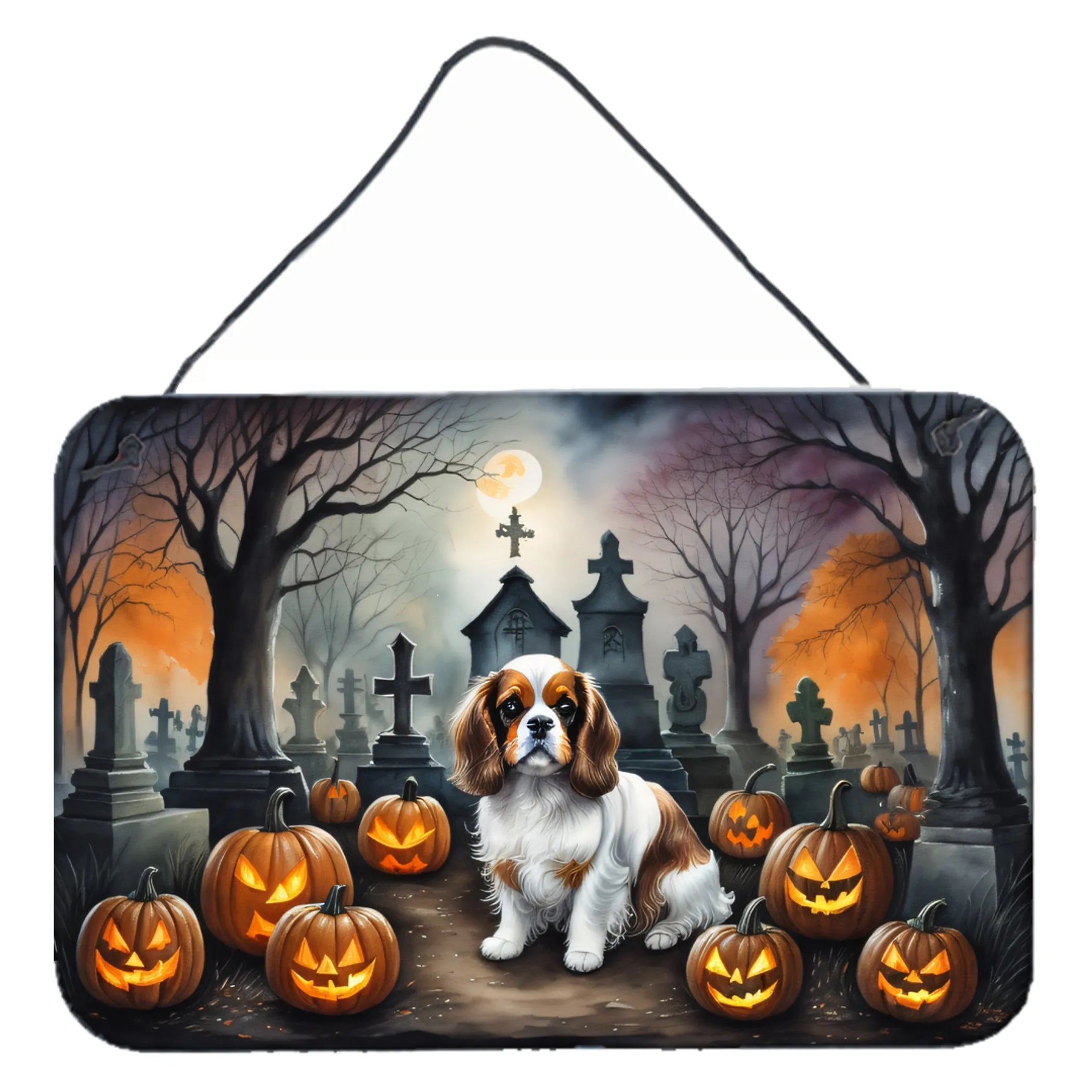 Spooky Halloween Wall or Door Hanging Prints - Size: 8HX12W | Pack Of: 1 | Collection name: Spooky halloween
