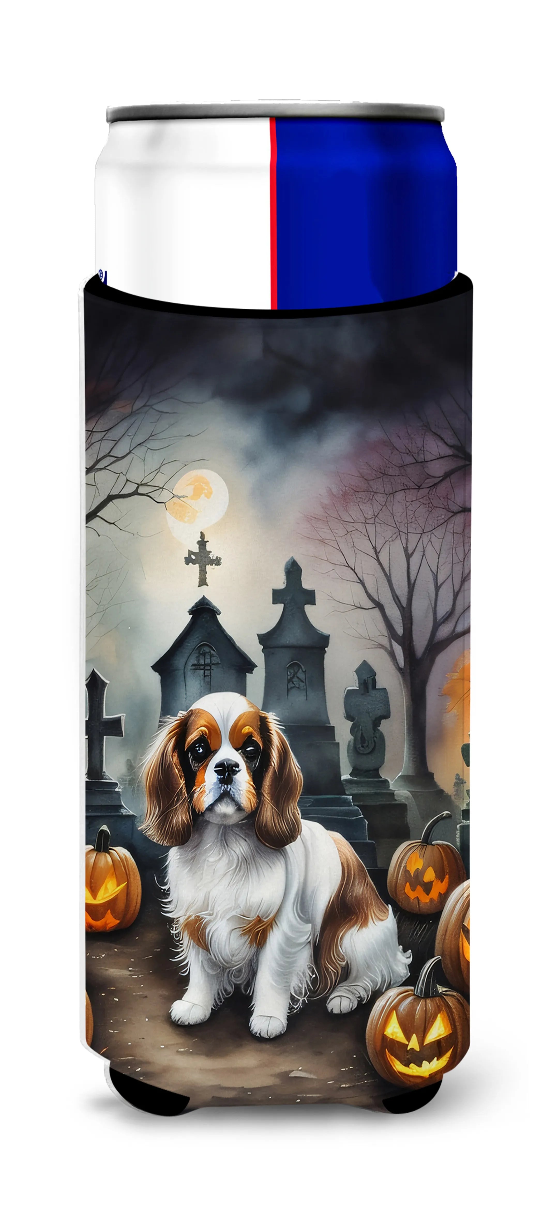 Spooky Halloween Hugger for Ultra Slim Cans - Size: SLIM CAN | Pack Of: 1 | Collection name: Spooky halloween