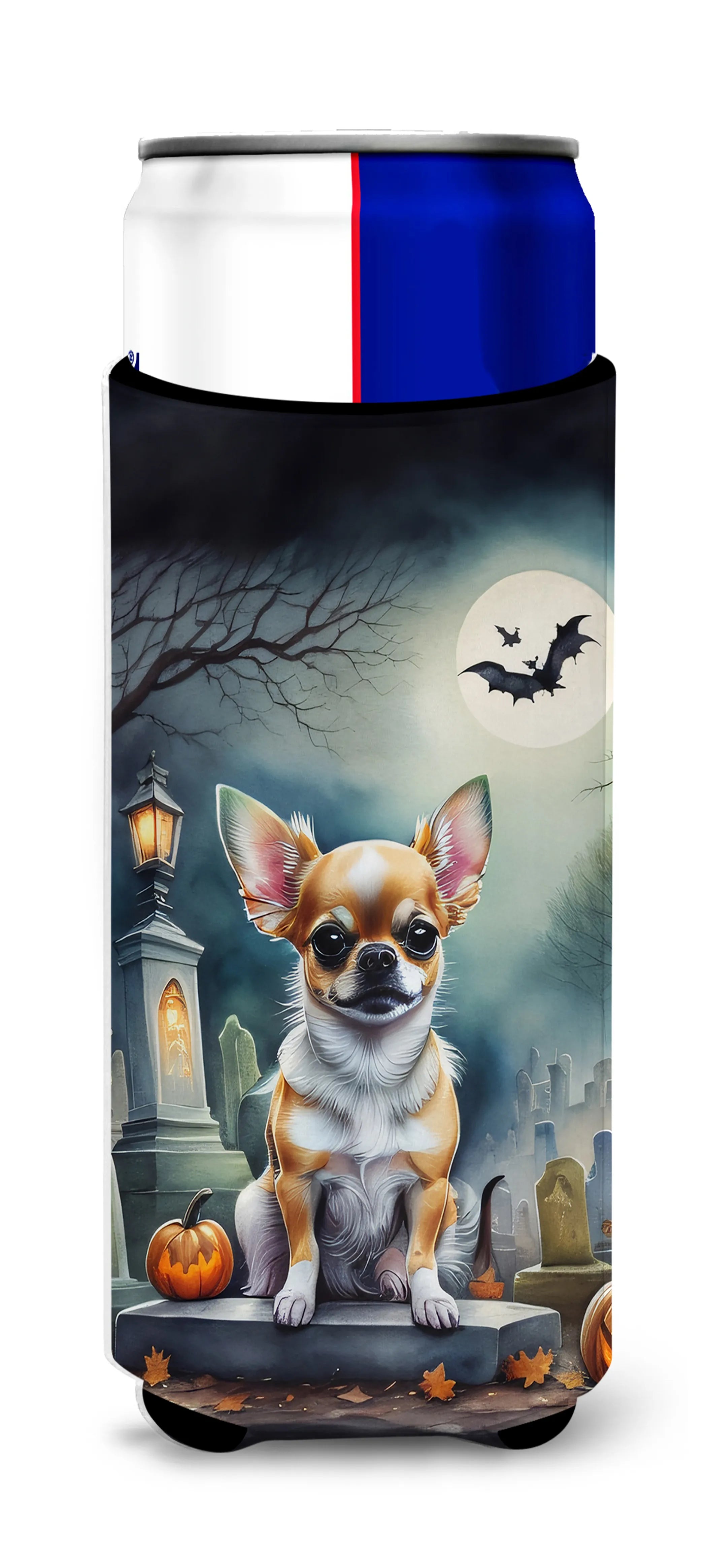 Spooky Halloween Hugger for Ultra Slim Cans - Size: SLIM CAN | Pack Of: 1 | Collection name: Spooky halloween