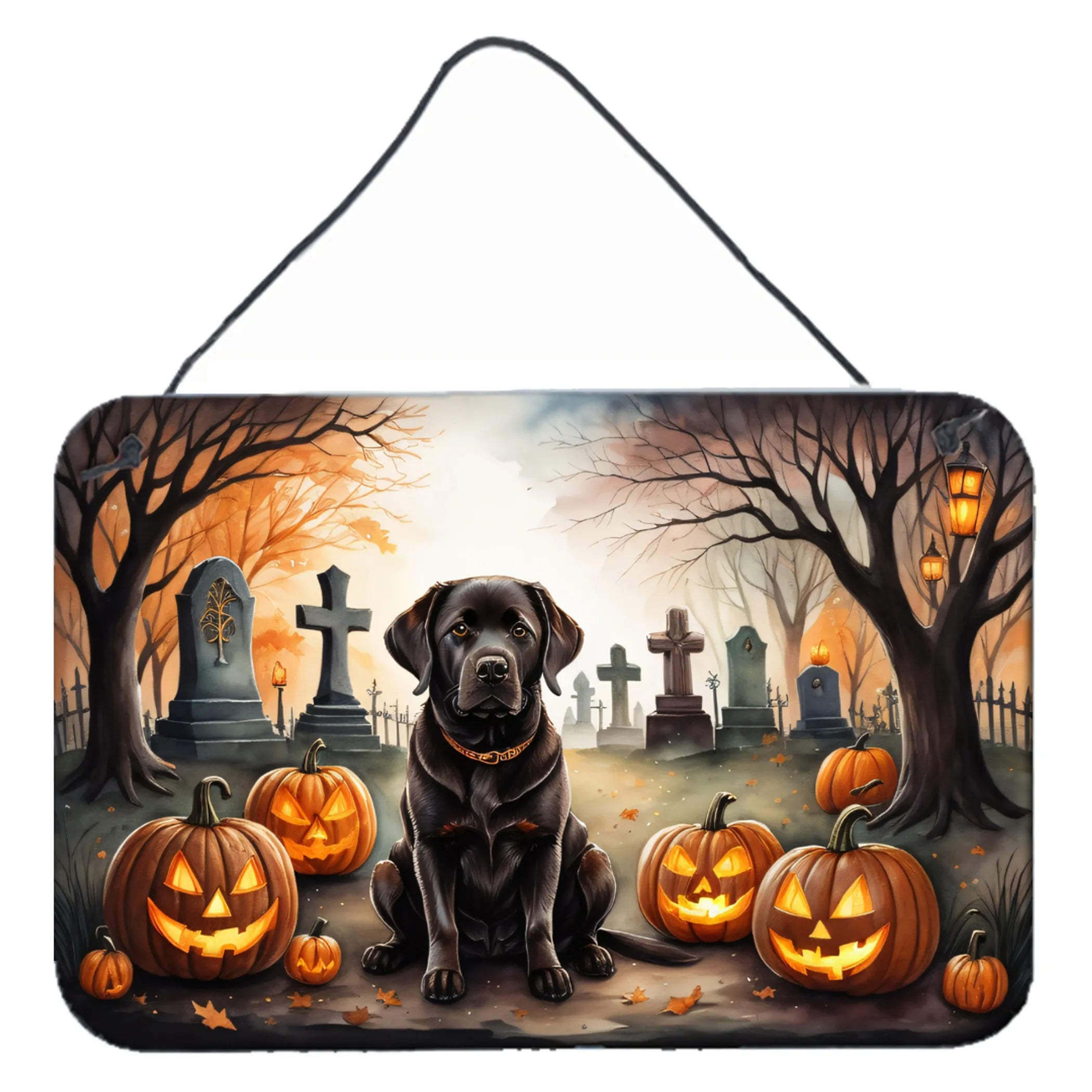 Spooky Halloween Wall or Door Hanging Prints - Size: 8HX12W | Pack Of: 1 | Collection name: Spooky halloween