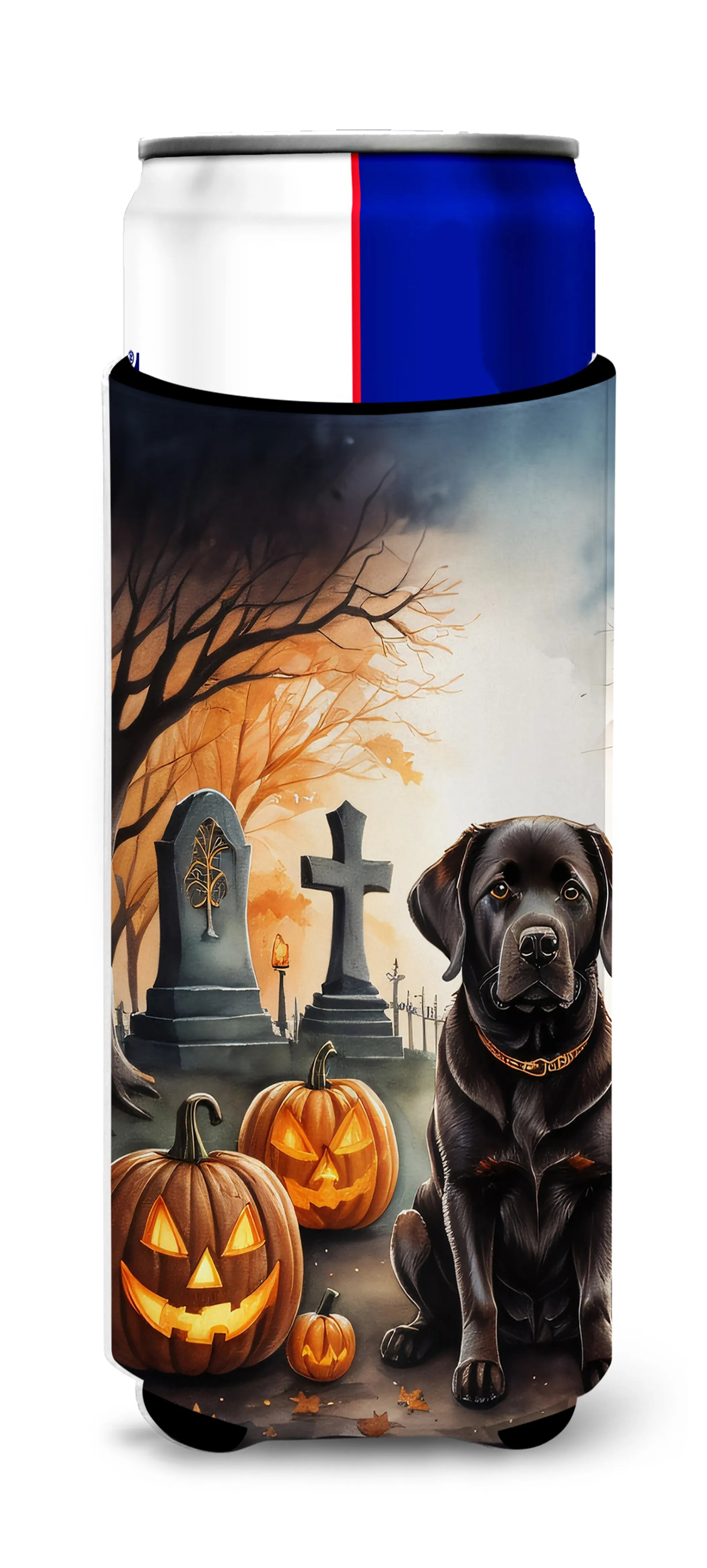 Spooky Halloween Hugger for Ultra Slim Cans - Size: SLIM CAN | Pack Of: 1 | Collection name: Spooky halloween