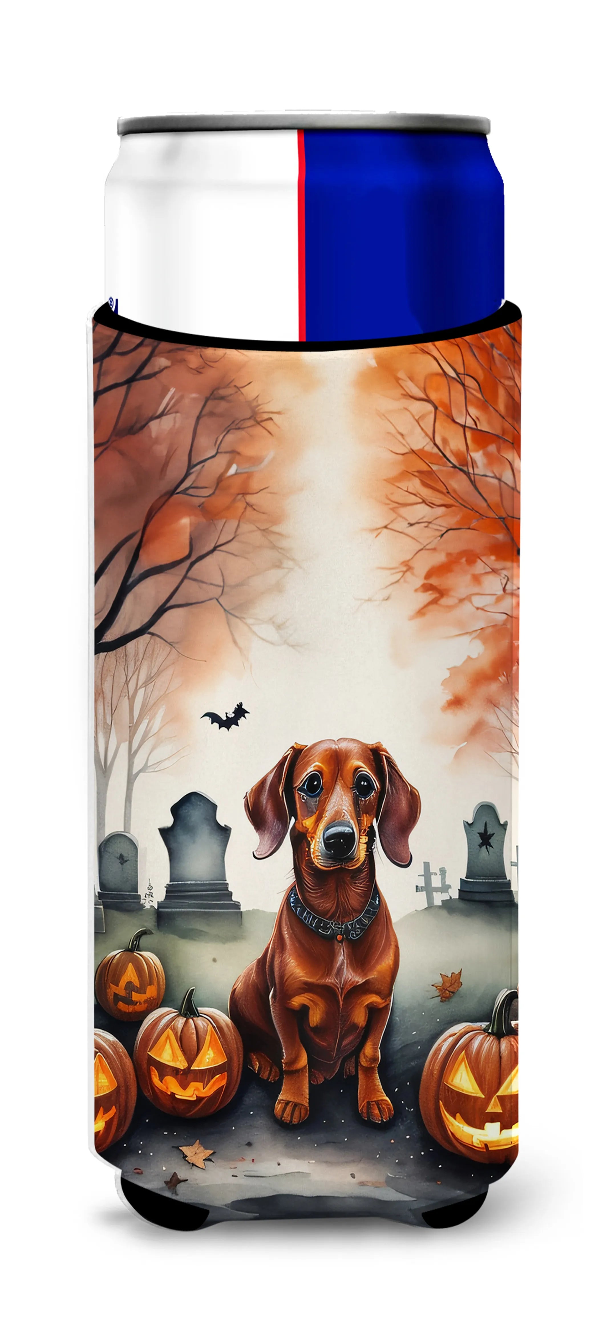 Spooky Halloween Hugger for Ultra Slim Cans - Size: SLIM CAN | Pack Of: 1 | Collection name: Spooky halloween