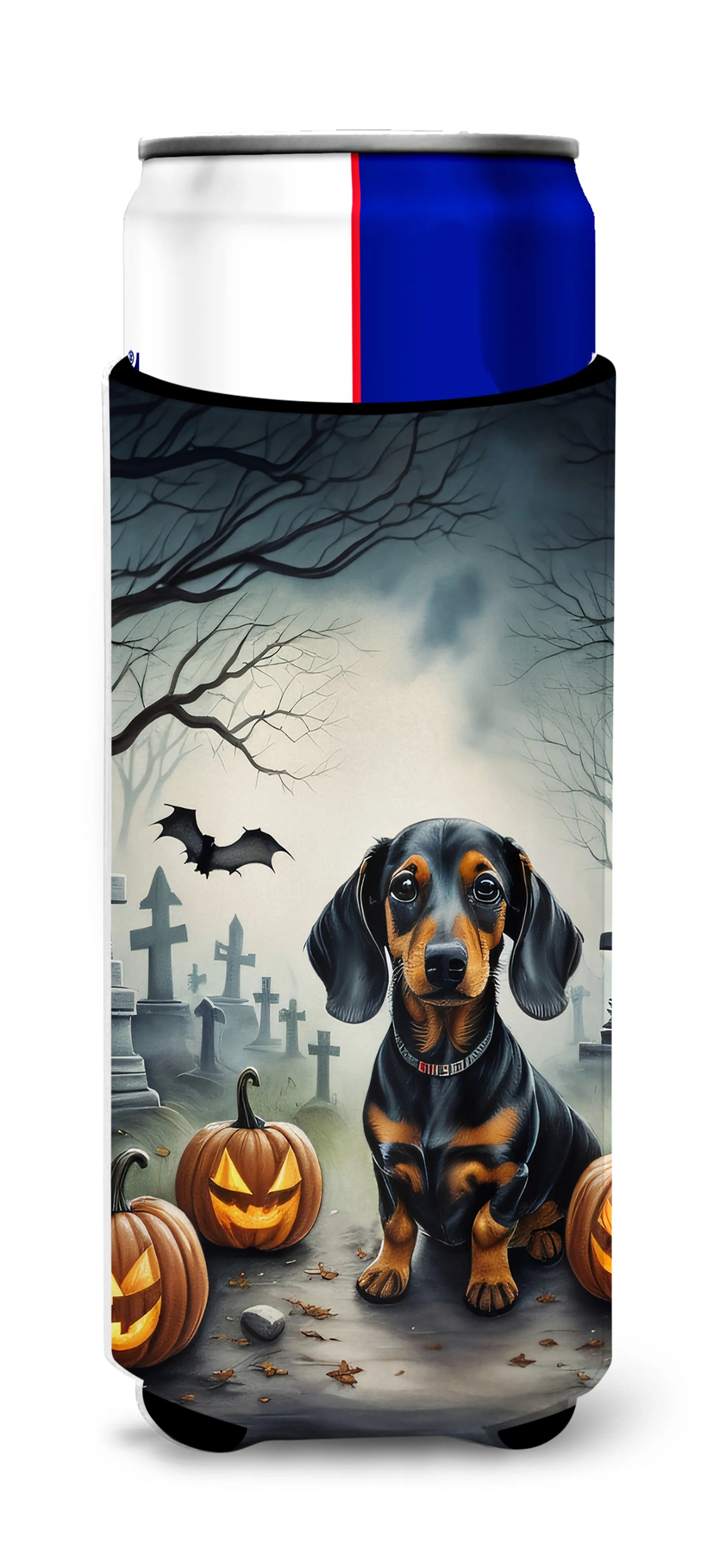 Spooky Halloween Hugger for Ultra Slim Cans - Size: SLIM CAN | Pack Of: 1 | Collection name: Spooky halloween