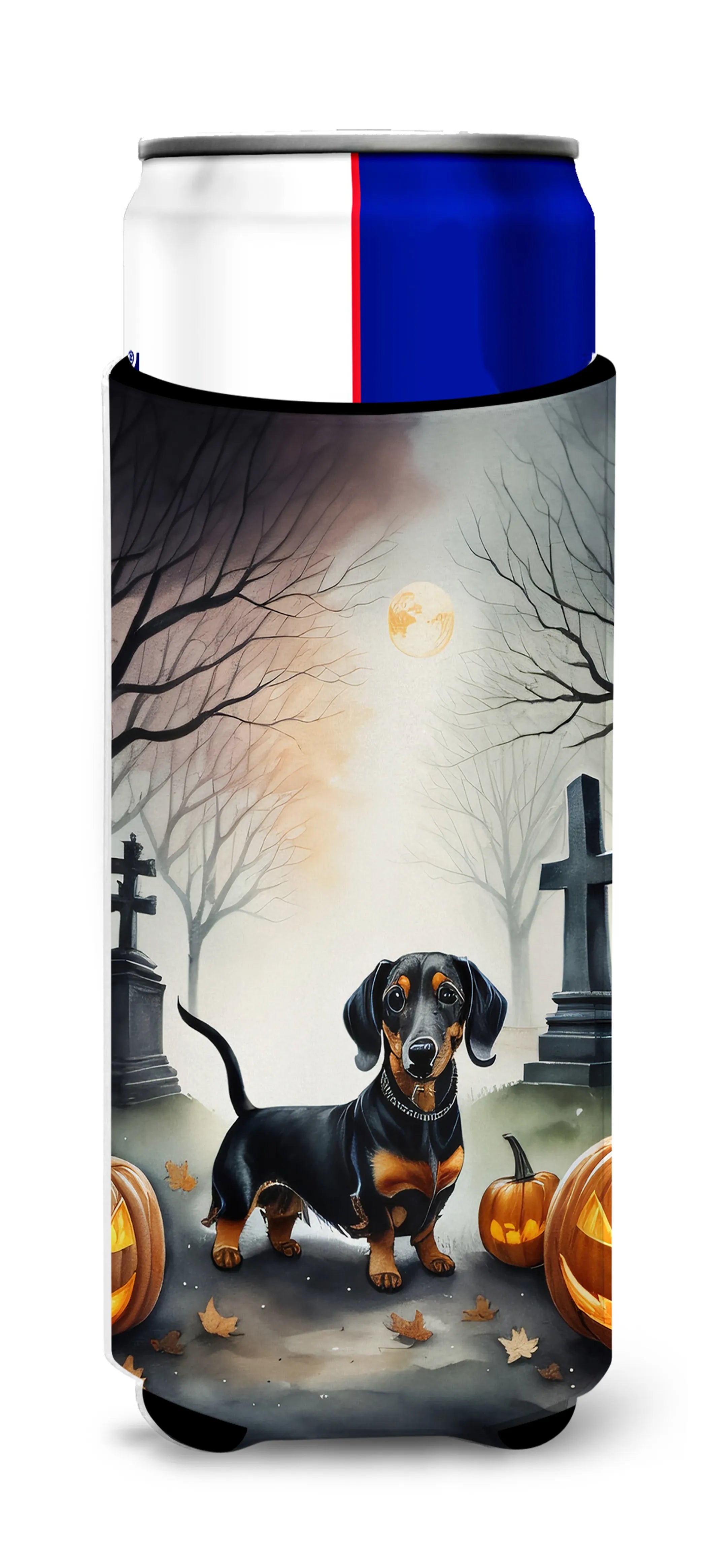 Spooky Halloween Hugger for Ultra Slim Cans - Size: SLIM CAN | Pack Of: 1 | Collection name: Spooky halloween
