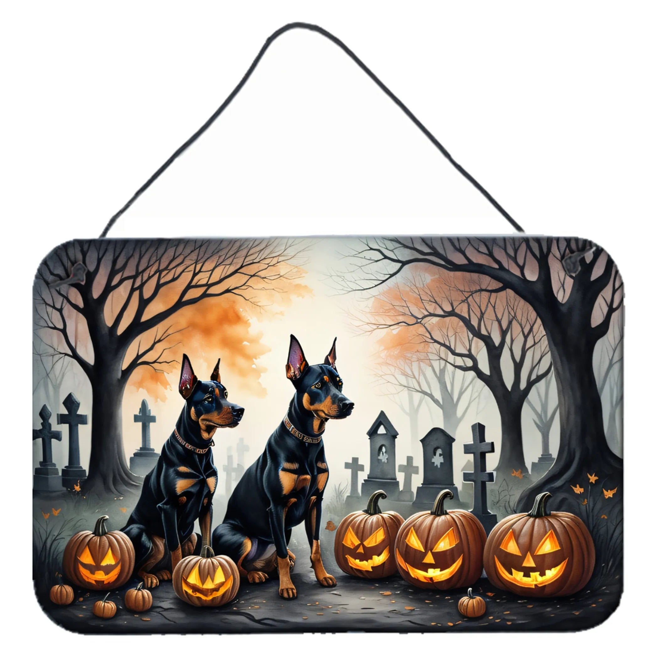 Spooky Halloween Wall or Door Hanging Prints - Size: 8HX12W | Pack Of: 1 | Collection name: Spooky halloween