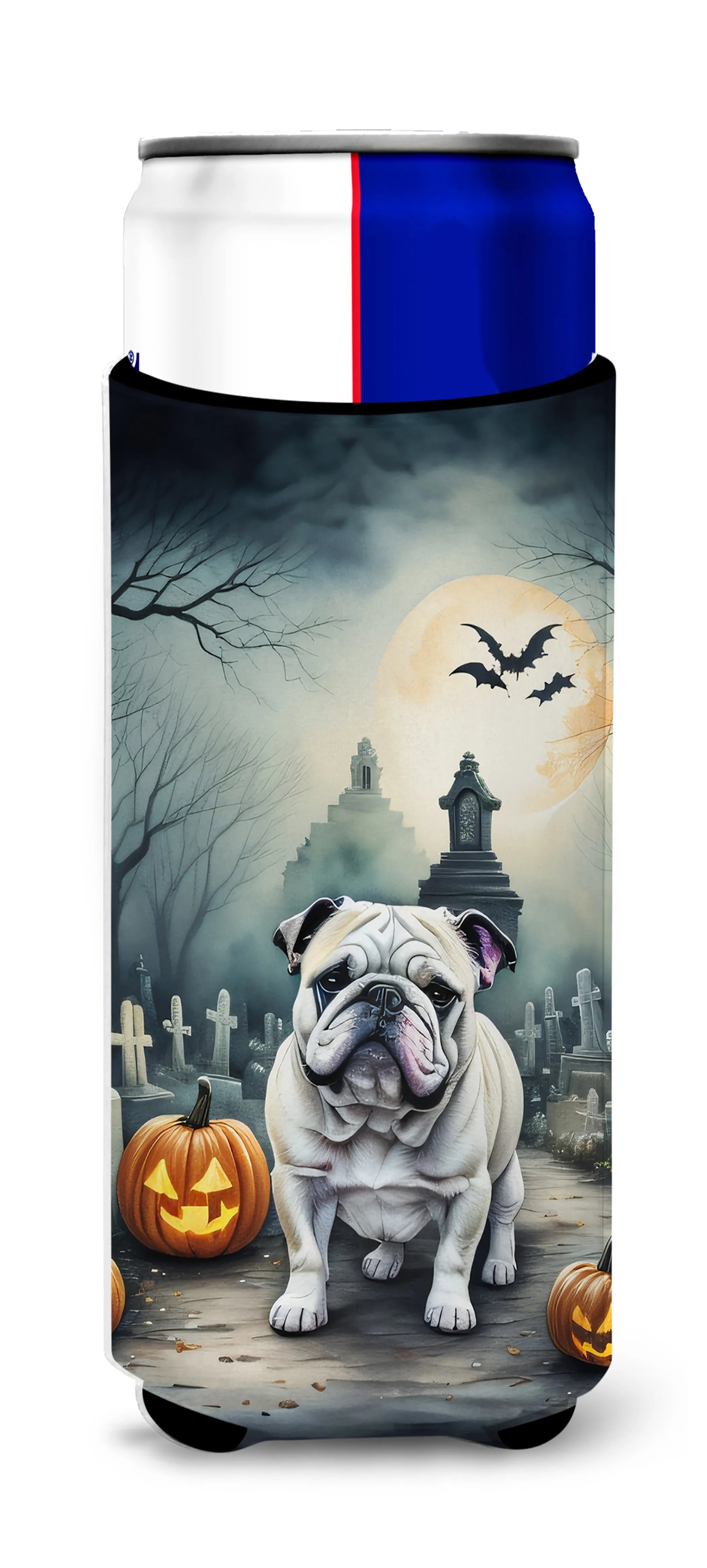 Spooky Halloween Hugger for Ultra Slim Cans - Size: SLIM CAN | Pack Of: 1 | Collection name: Spooky halloween