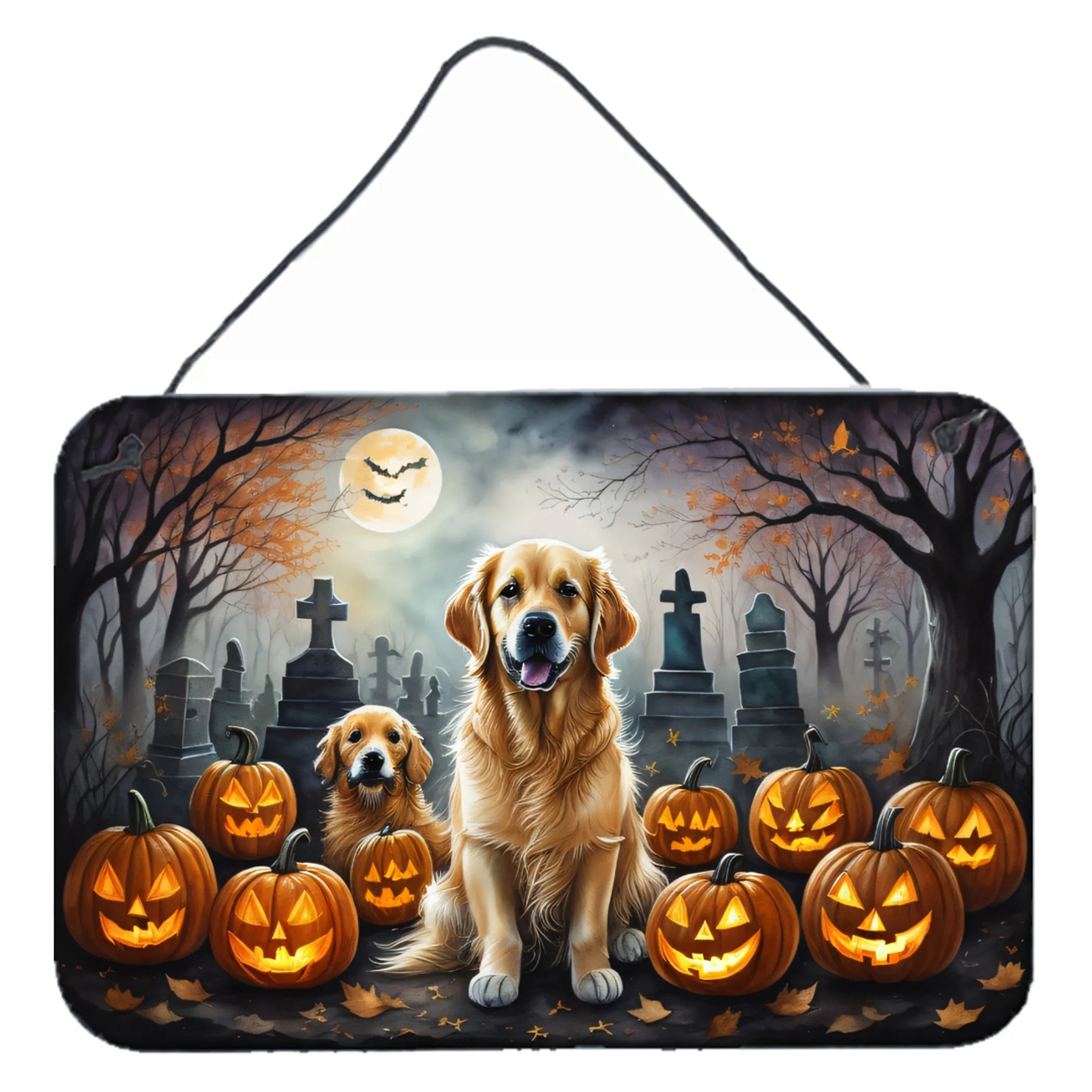 Spooky Halloween Wall or Door Hanging Prints - Size: 8HX12W | Pack Of: 1 | Collection name: Spooky halloween