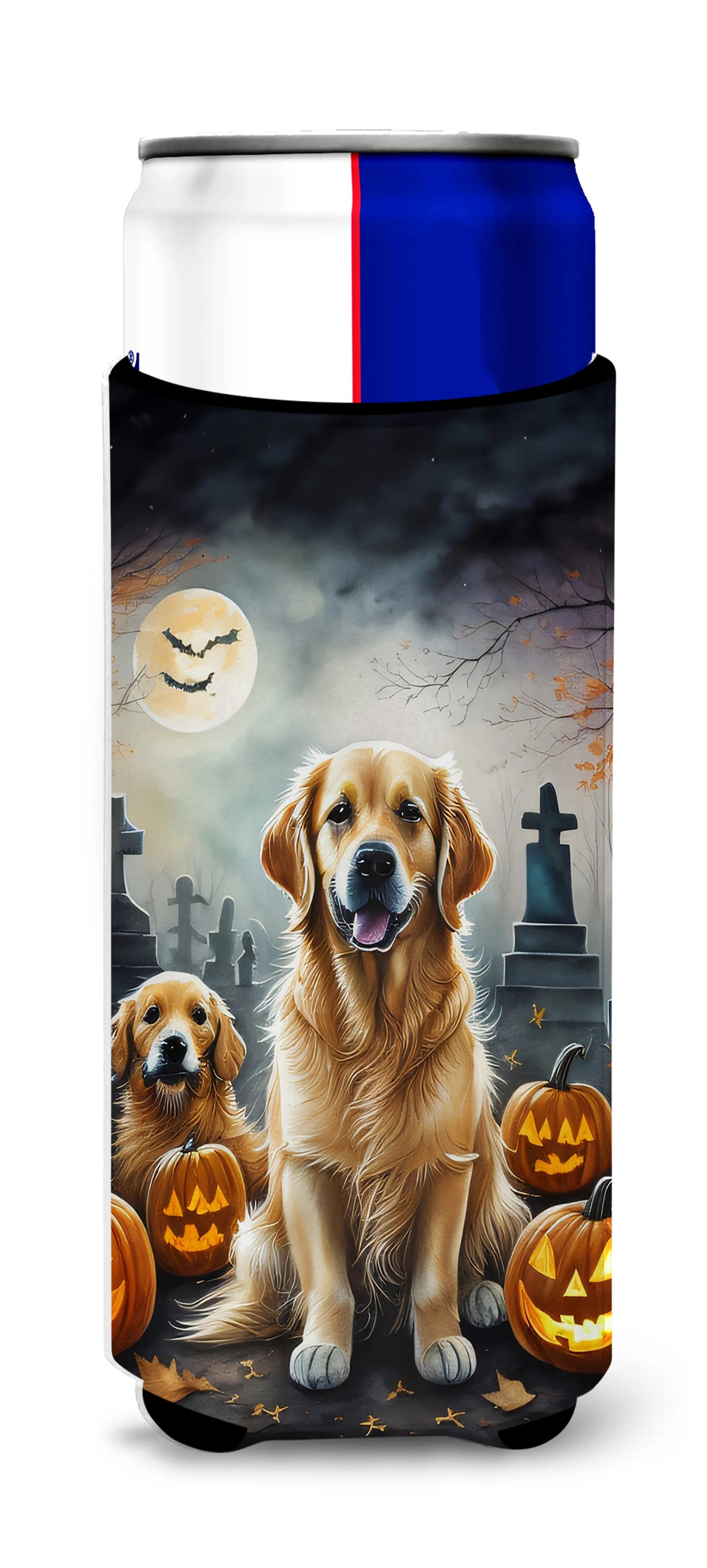 Spooky Halloween Hugger for Ultra Slim Cans - Size: SLIM CAN | Pack Of: 1 | Collection name: Spooky halloween