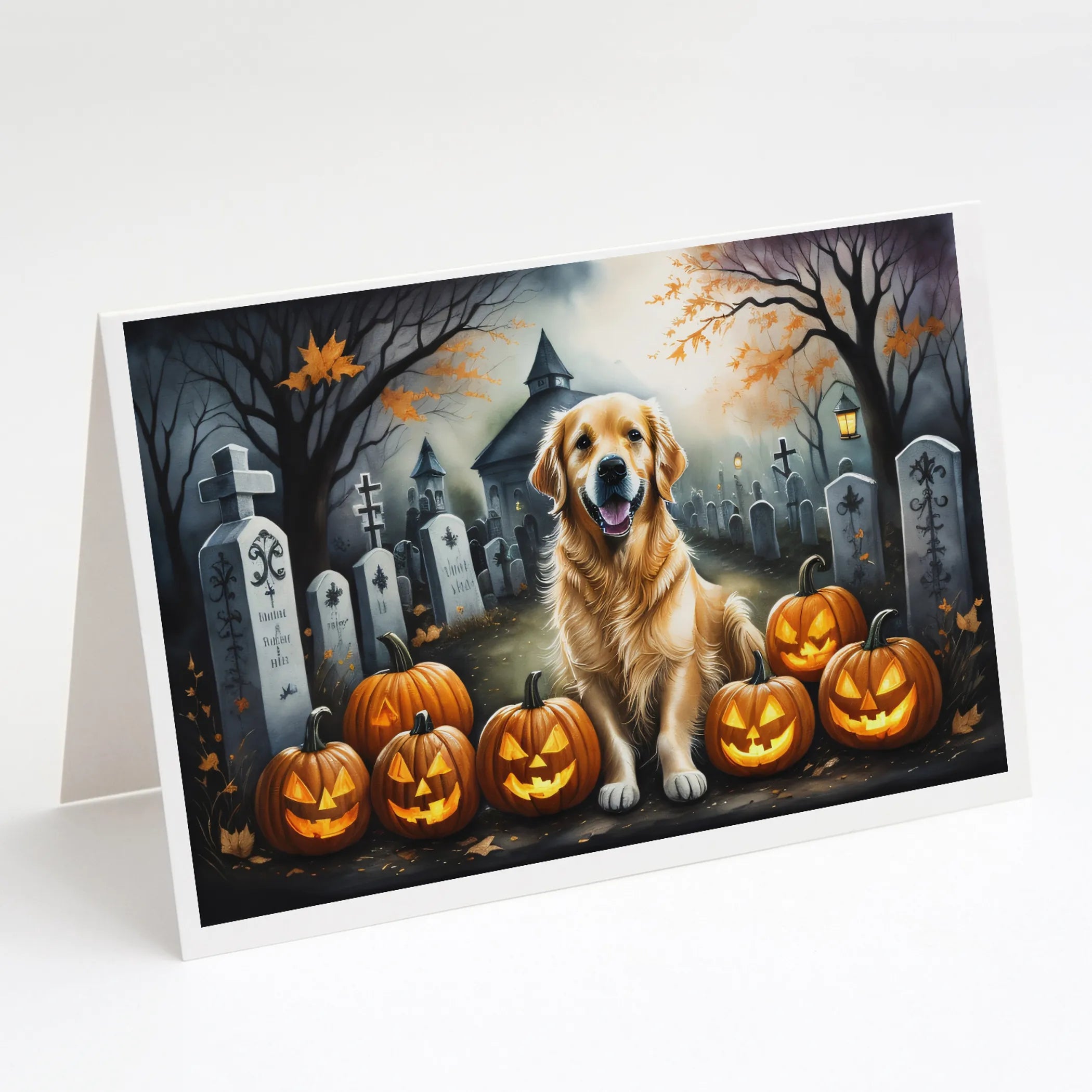 Spooky Halloween Greeting Cards  - Size: 5X7 | Pack Of: 8 | Collection name: Spooky halloween