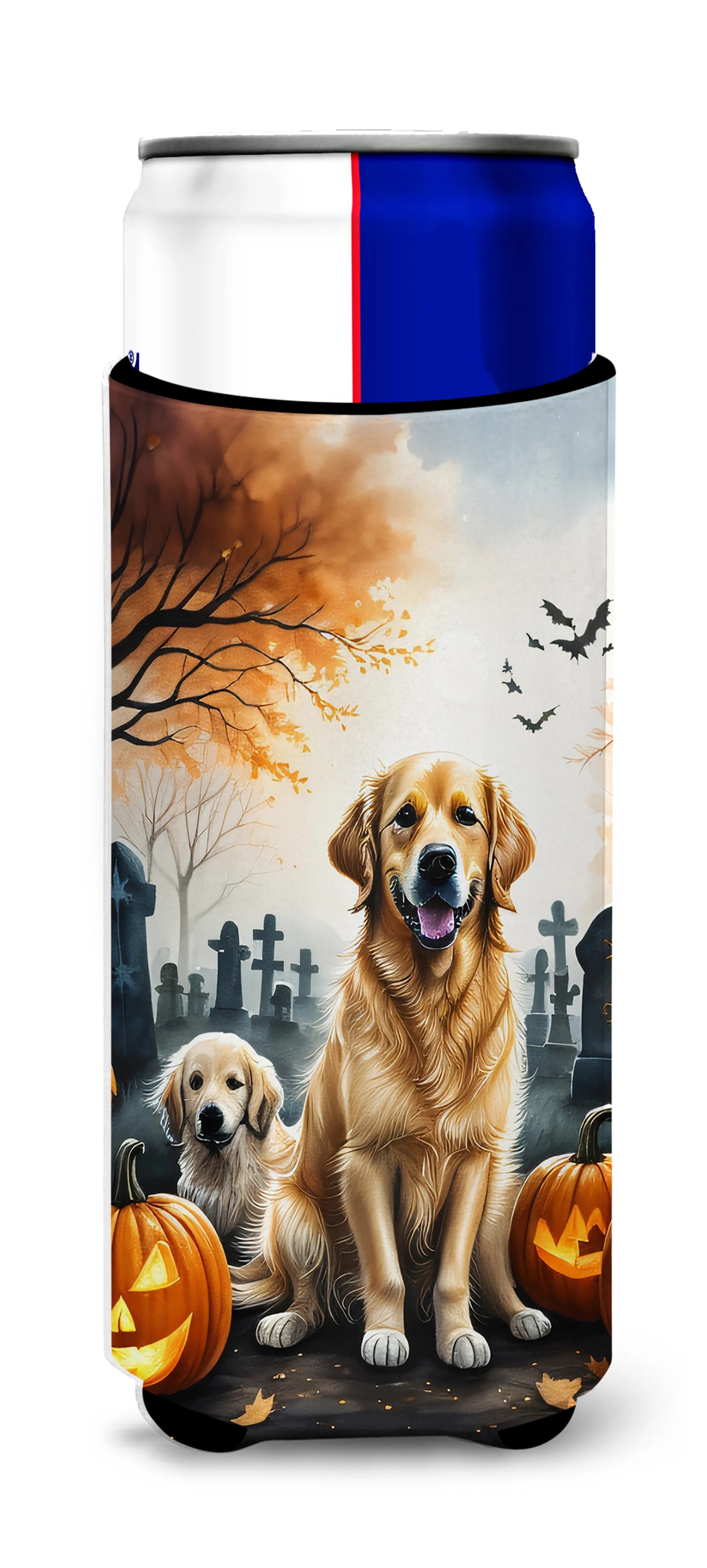 Spooky Halloween Hugger for Ultra Slim Cans - Size: SLIM CAN | Pack Of: 1 | Collection name: Spooky halloween